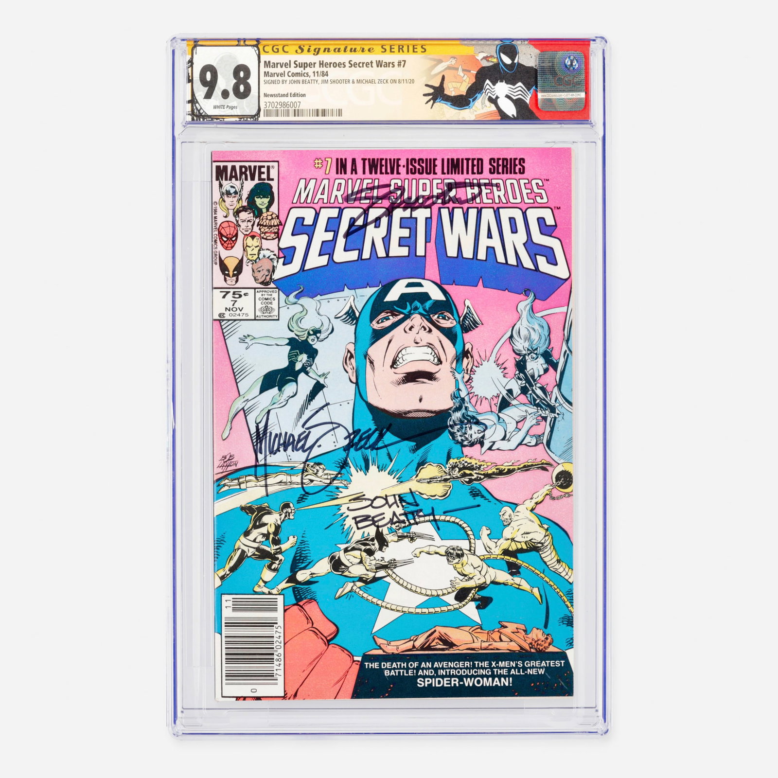 Marvel Comics Marvel Super Heroes Secret Wars #7 CGC 9.8 Newsstand Signature Series (1 of 2)