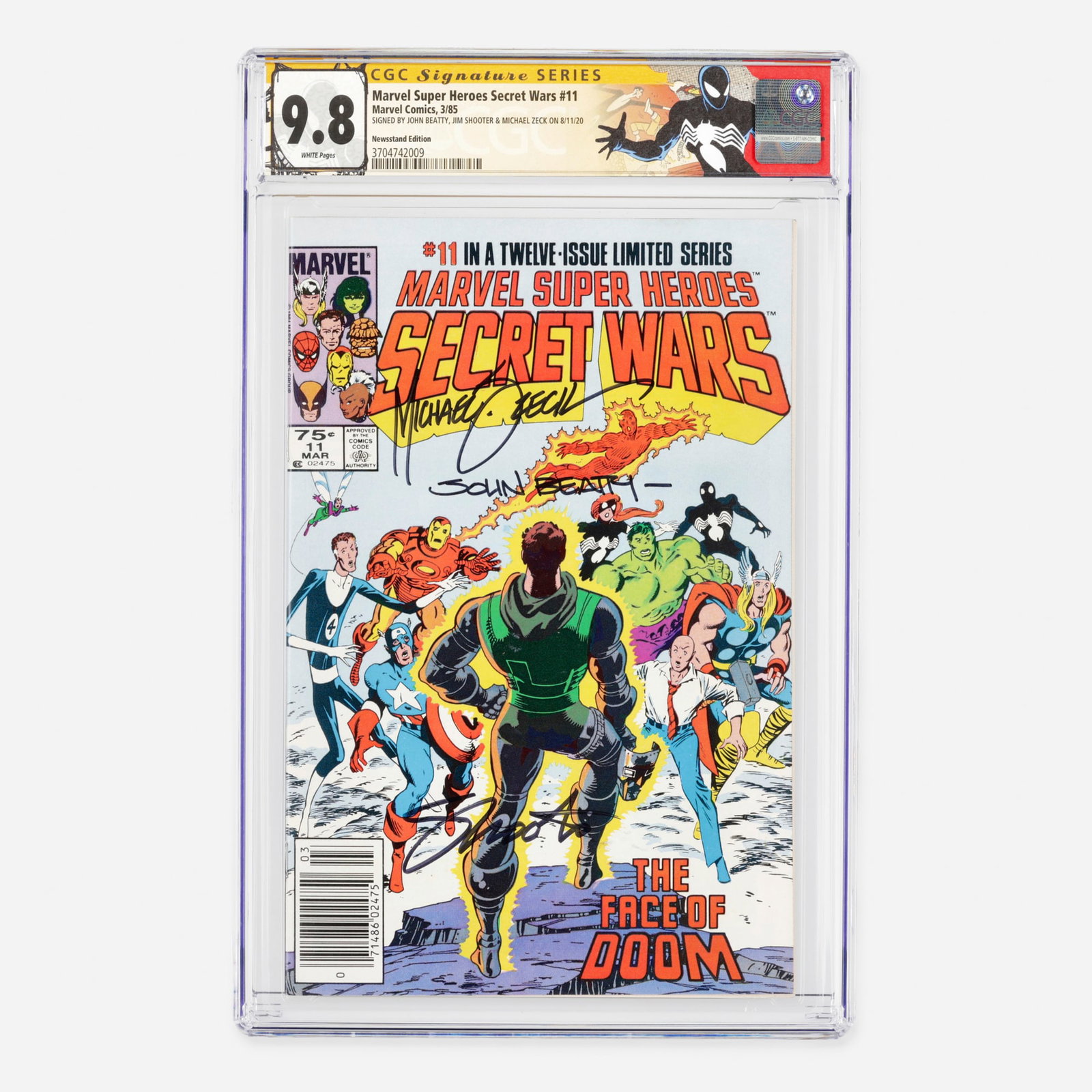 Marvel Comics Marvel Super Heroes Secret Wars #11 CGC 9.8 Newsstand Signature Series (1 of 2)