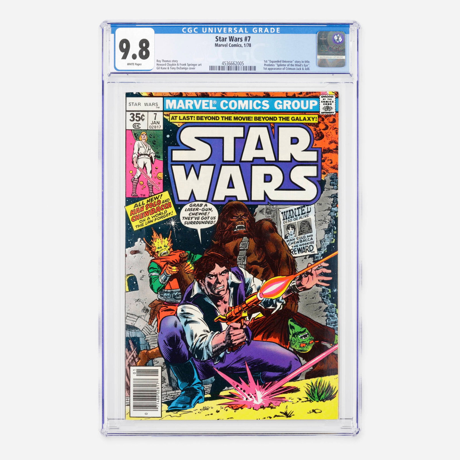 Marvel Comics Star Wars #7 CGC 9.8 (1 of 2)