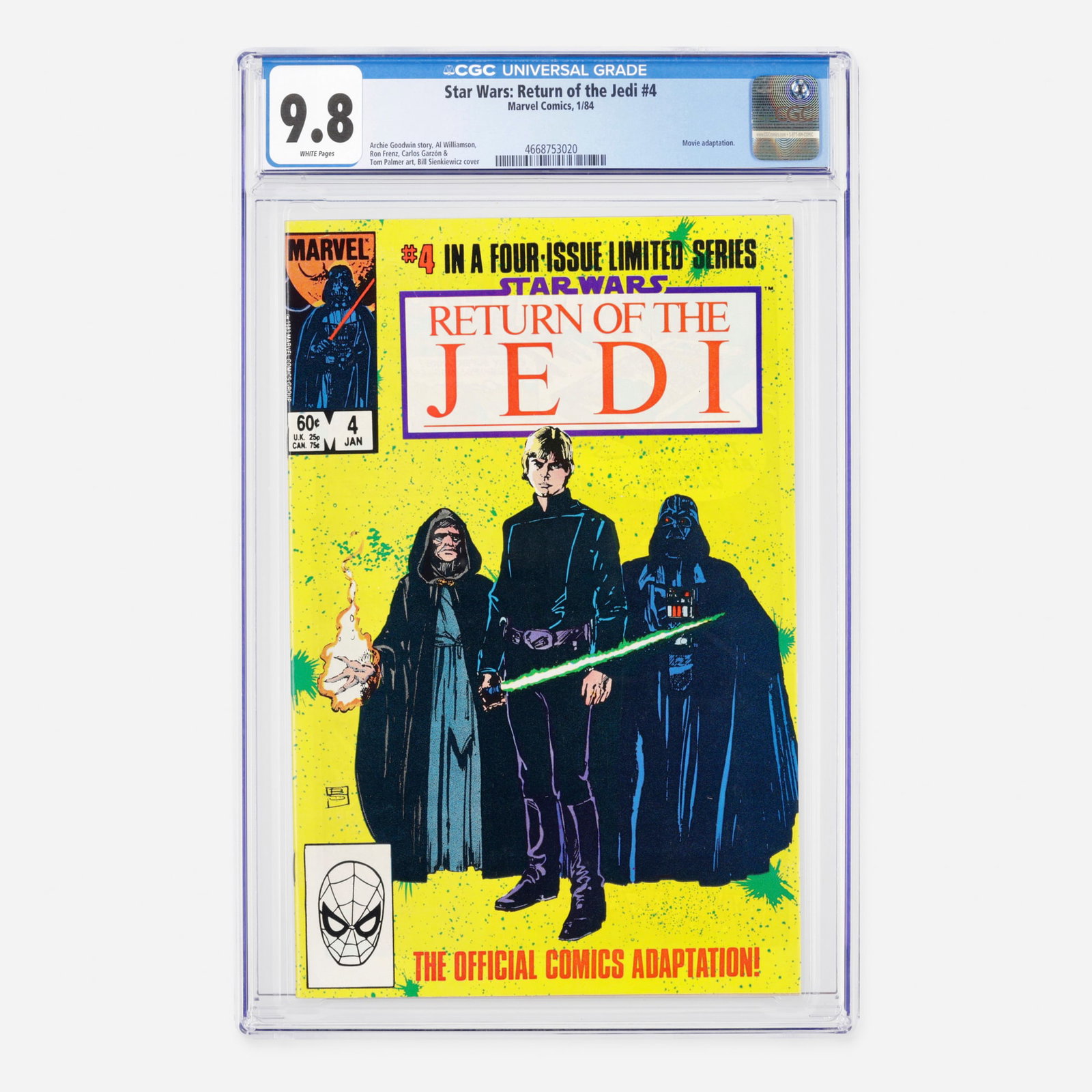 Marvel Comics Star Wars: Return of the Jedi #4 CGC 9.8 (1 of 2)