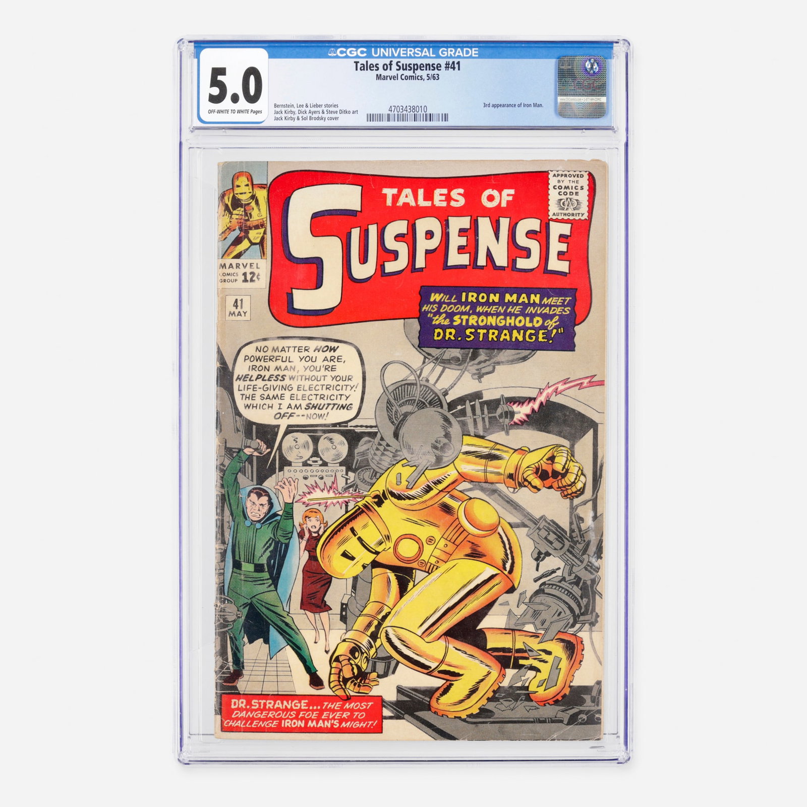 Marvel Comics Tales of Suspense #41 CGC 5.0 (1 of 2)