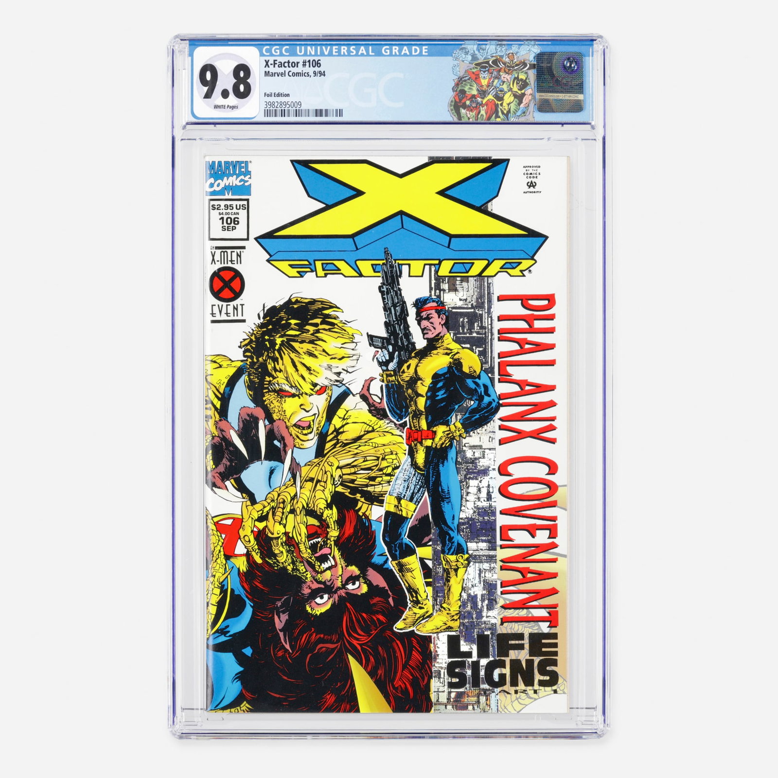 Marvel Comics X-Factor #106 CGC 9.8 Foil Edition (1 of 2)