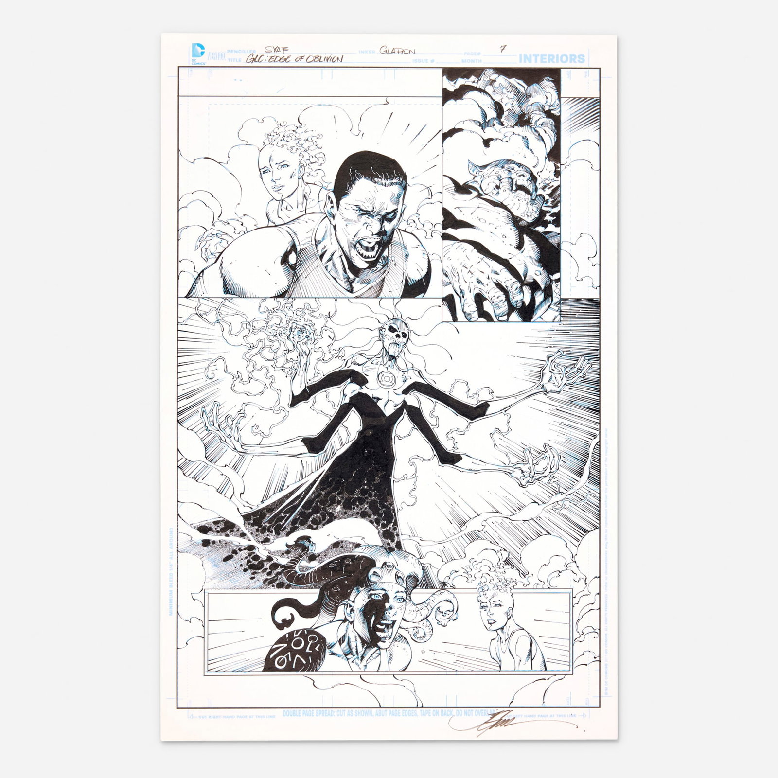 Ardian Syaf and Jonathan Glapion, Green Lantern Corps: Edge of Oblivion #4 Story Page 7 Original Art (1 of 1)