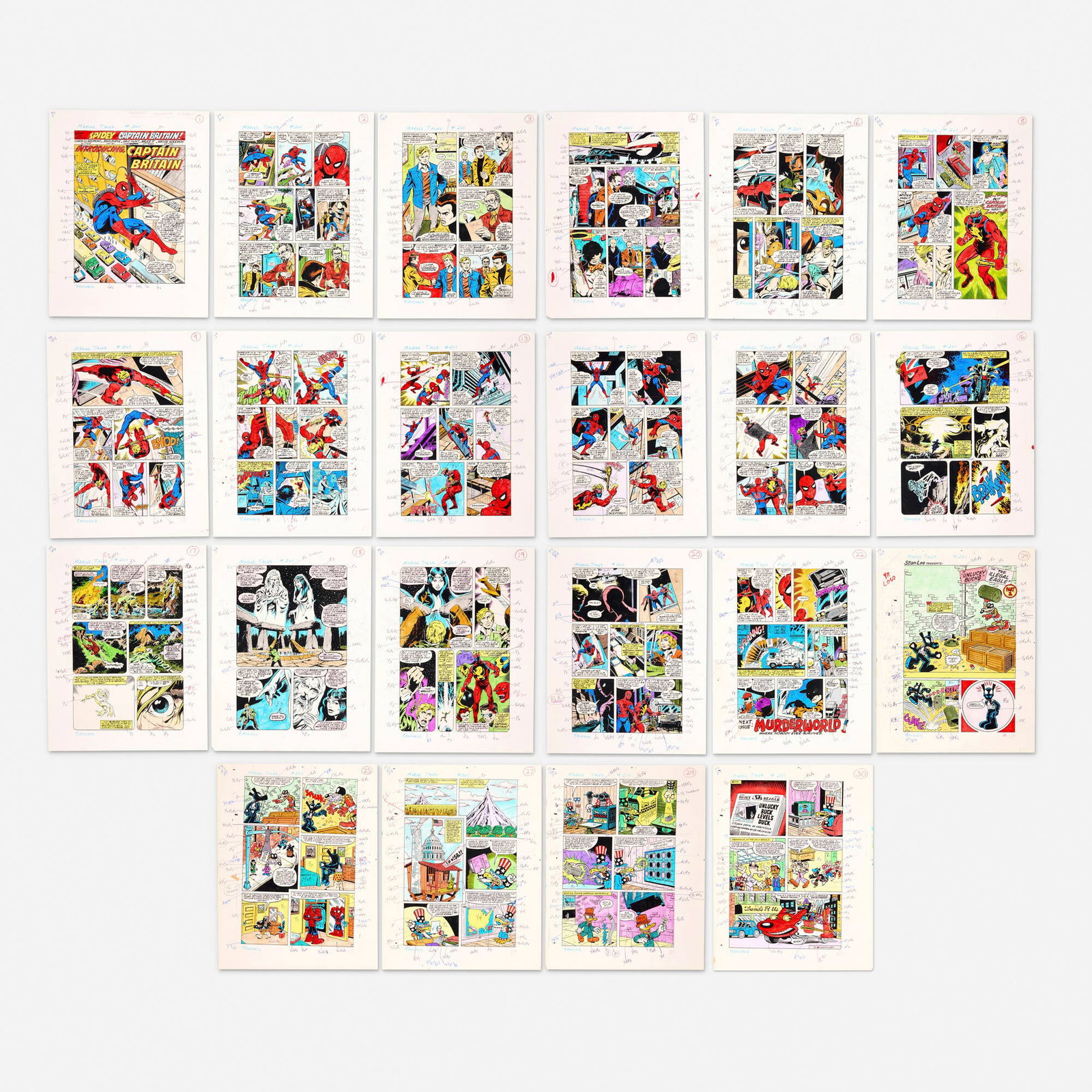 Andy Yanchus, Marvel Tales #201 Complete Color Guide (Marvel Comics, 1987) (1 of 1)