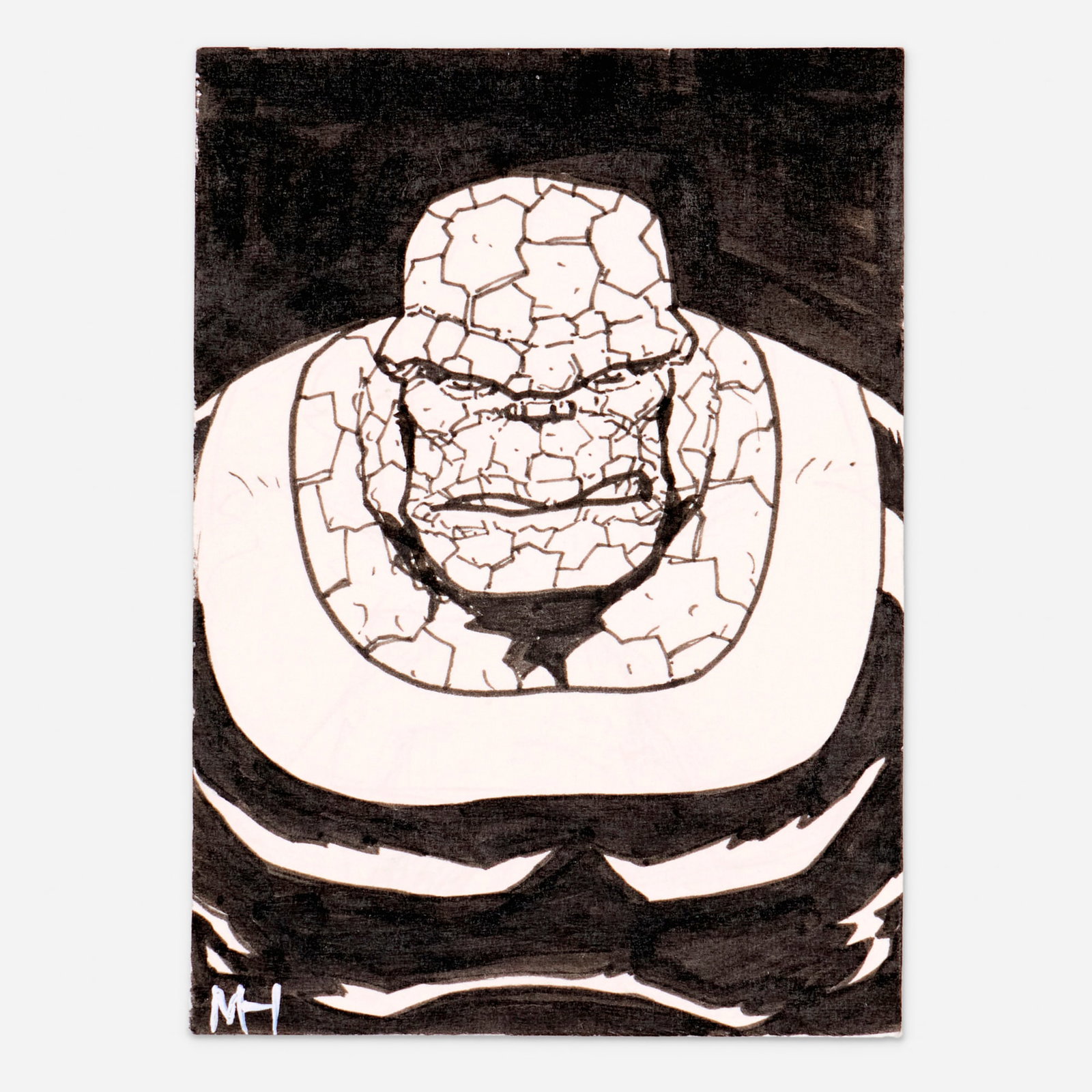 Matt Horak, The Thing Sketch Card Original Art