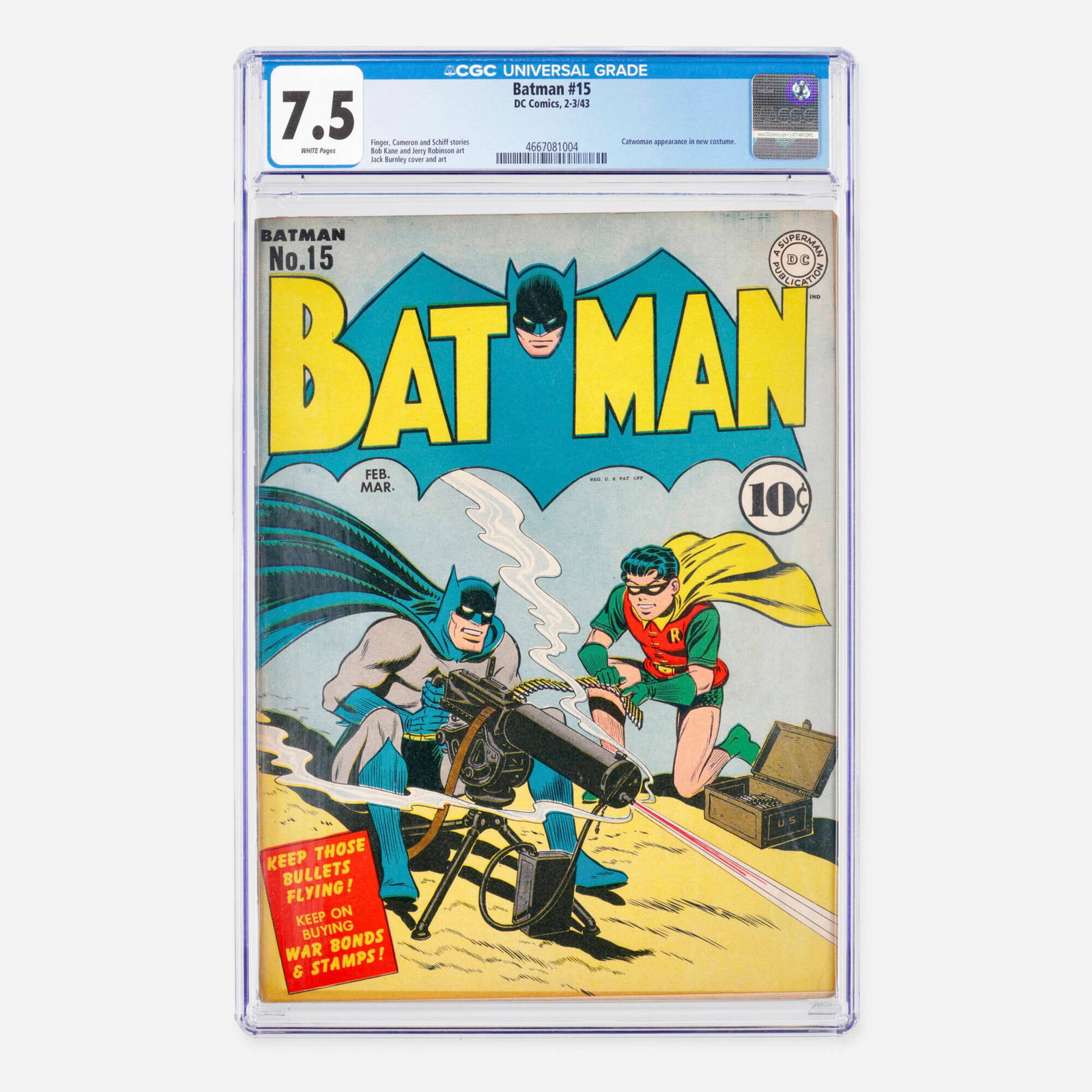 DC Comics Batman #15 CGC 7.5 (1 of 2)