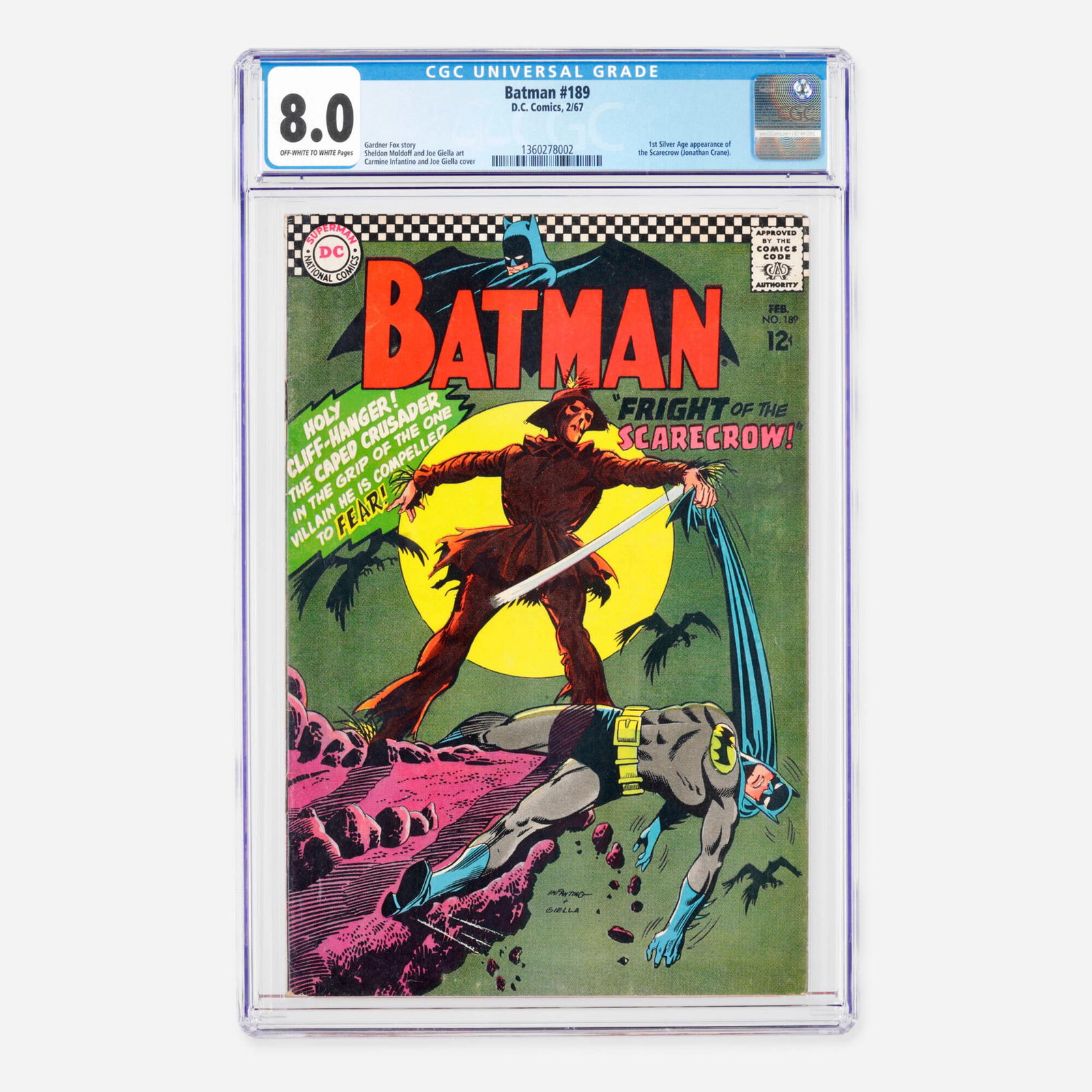 DC Comics Batman #189 CGC 8.0 (1 of 2)
