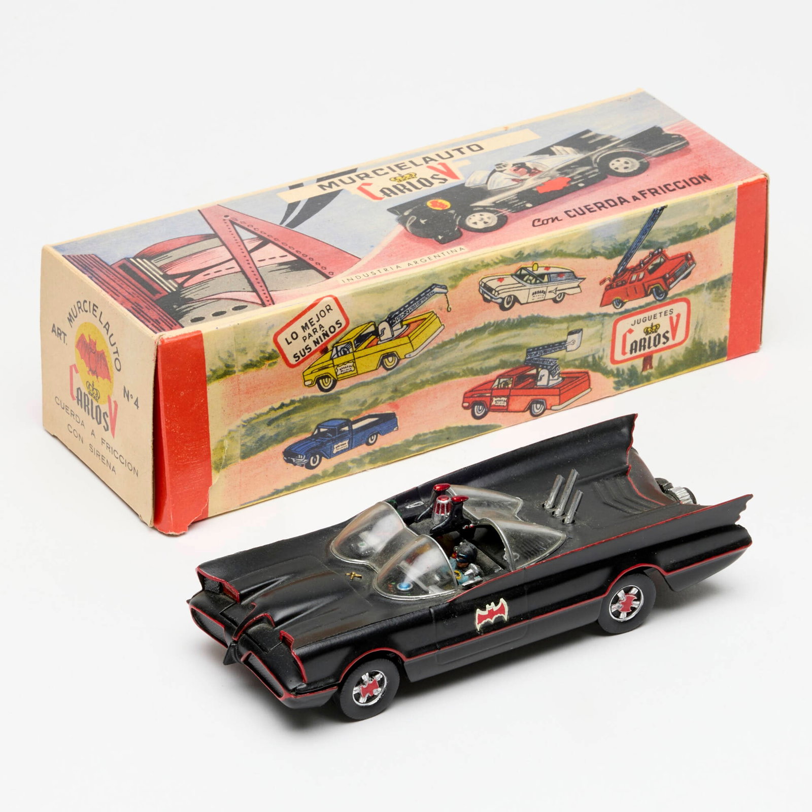 Argentinian Murcielauto Carlos V Batman Batmobile No. 4 Boxed (1 of 3)