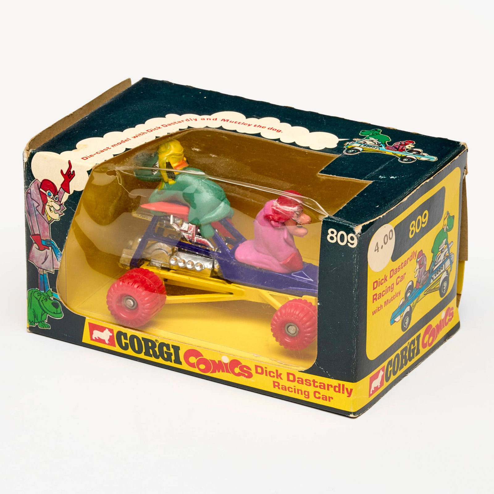 1973 Corgi Comics 809 Dick Dastardly Racing Car with Muttley Unused (1 of 2)