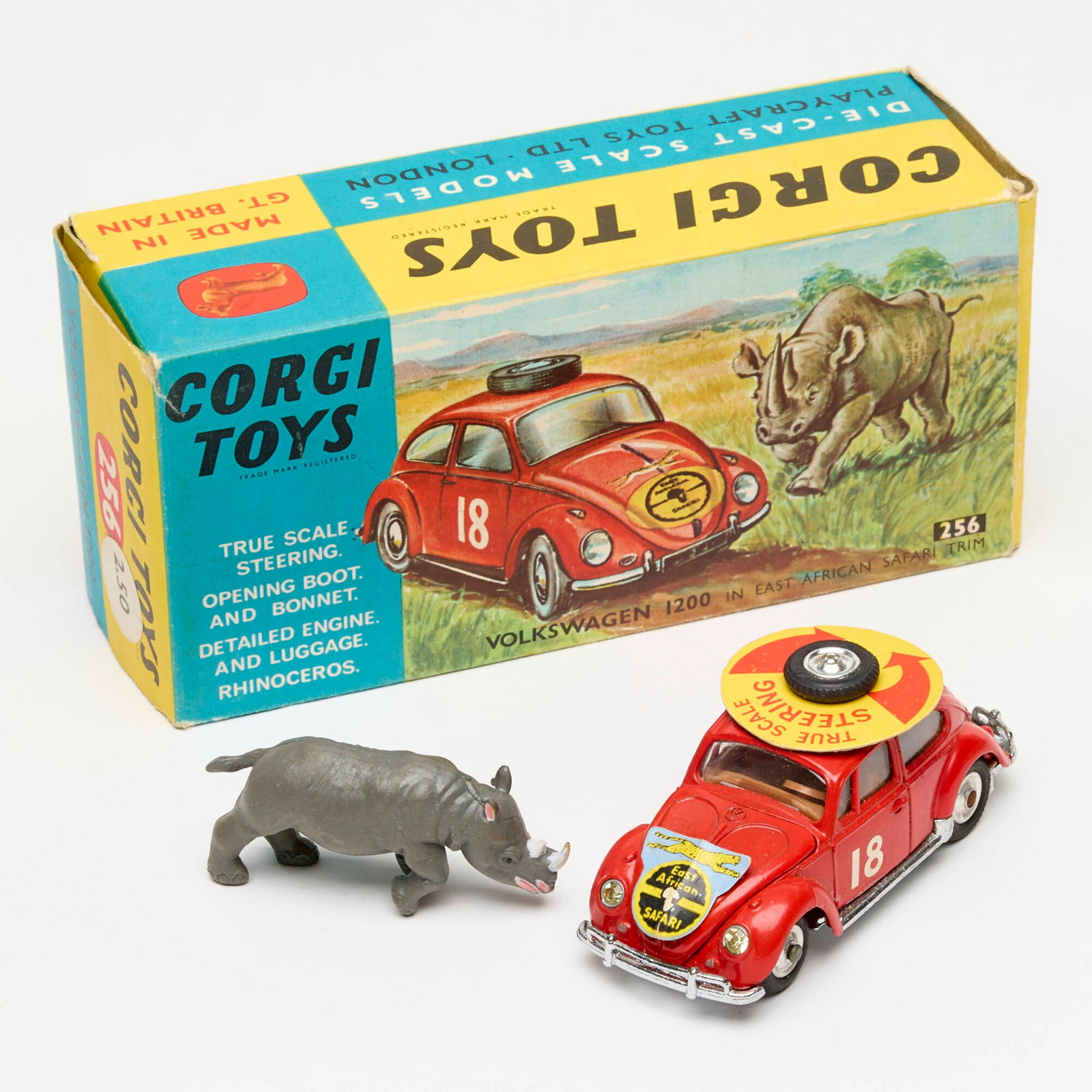 Corgi Toys 256 Volkswagen 1200 in East African Safari Trim Unused (1 of 3)