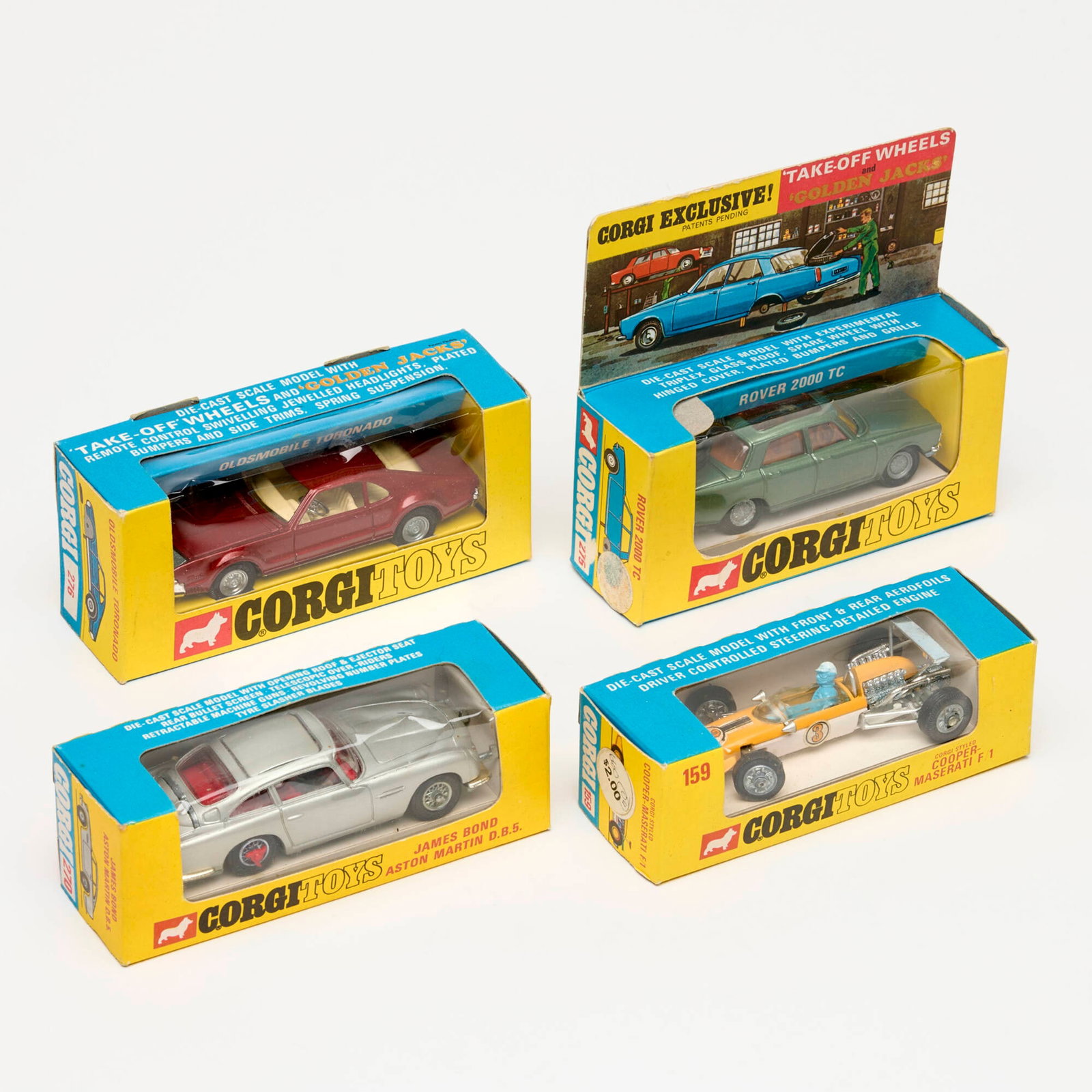4PC Corgi Toys Diecast Boxed Car Group Unused (1 of 2)