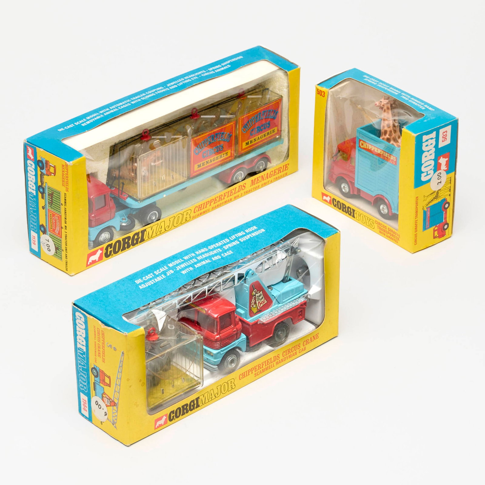 3PC Corgi Toys Diecast Chipperfield's Circus Group Boxed (1 of 2)
