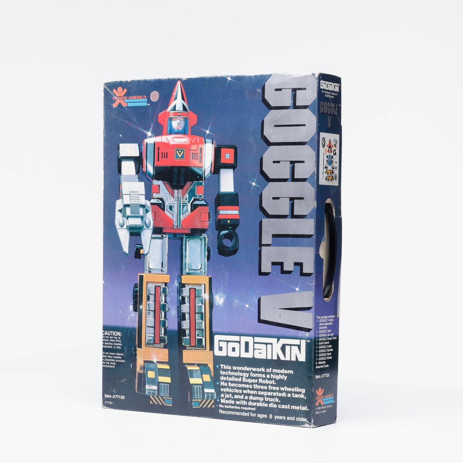 1982 Bandai GoDaikin Goggle V Diecast Robot Factory Unused (1 of 3)
