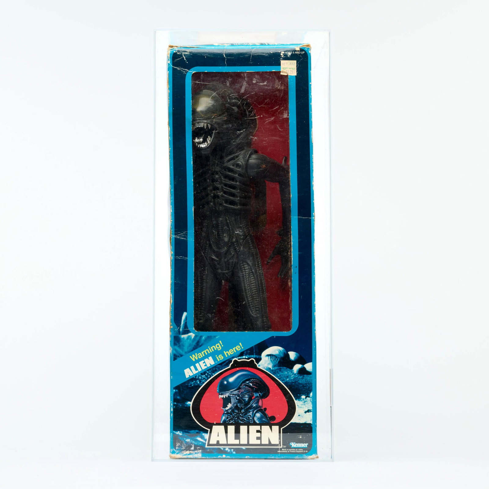 1979 Kenner Alien 18 Inch Action Figure AFA Q50 Autographed: 1979 Kenner Alien 18 Inch Action Figure AFA Q50 Autographed USA, 1979 21 h x 8.75 w x 8.75 d in (53 x 22 x 22 cm) Box has six signatures, including Michael Biehn, Tom Skerritt 'Dallas', Vero