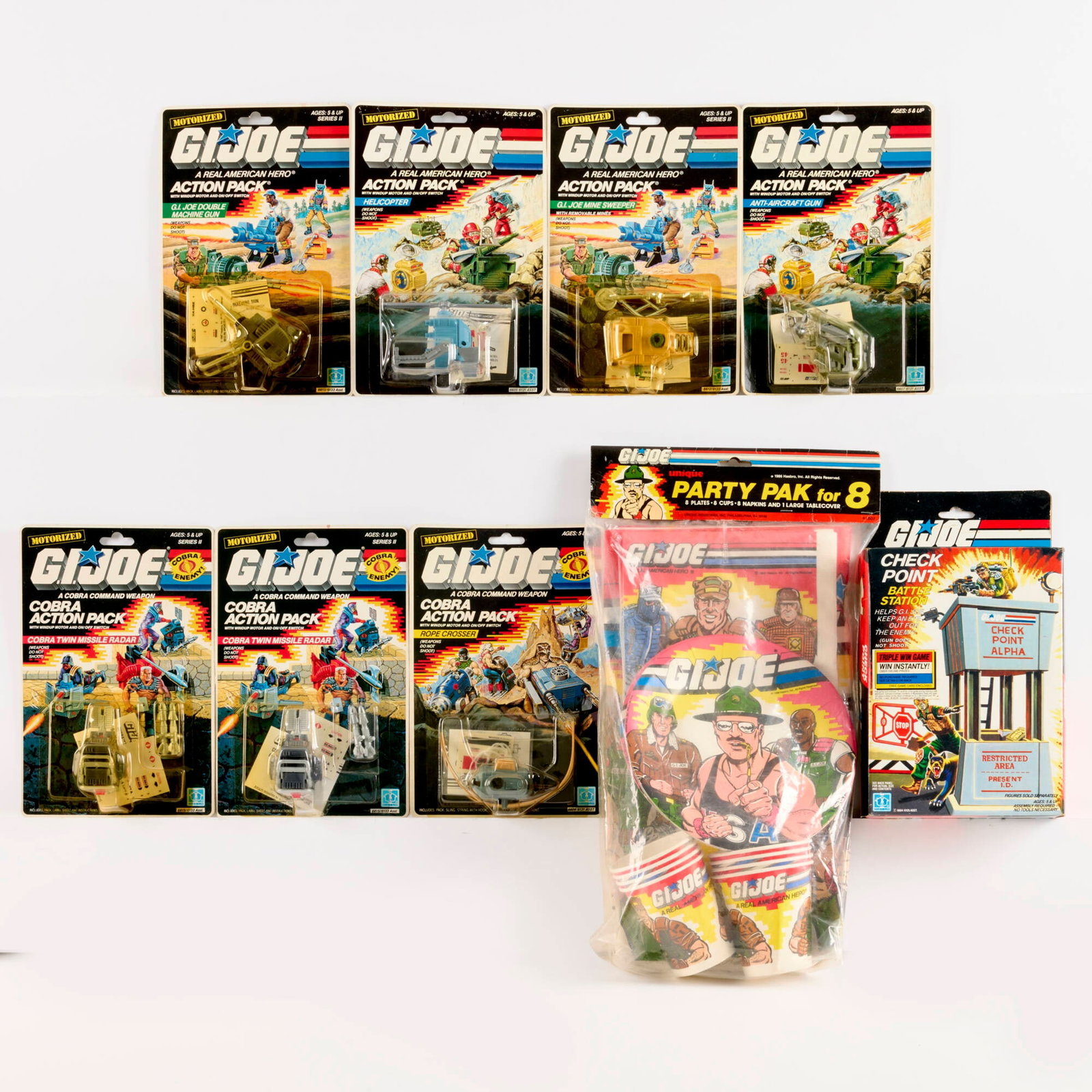 9PC 1985-1988 Hasbro and Unique G.I. Joe Group (1 of 2)