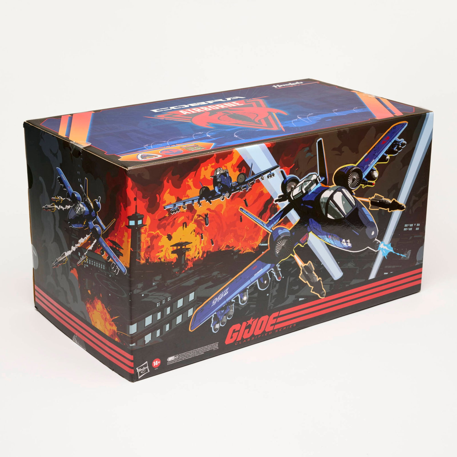 2025 Hasbro HasLabs G.I. Joe Classified COBRA Airborne Rattler Ground Attack Jet Factory Sealed: 2025 Hasbro HasLabs G.I. Joe Classified COBRA Airborne Rattler Ground Attack Jet Factory Sealed USA, 2025 13.5 h x 24.5 w x 13.5 d in (34 x 62 x 34 cm) Condition Notes: Factory Sealed. Circle tape to 