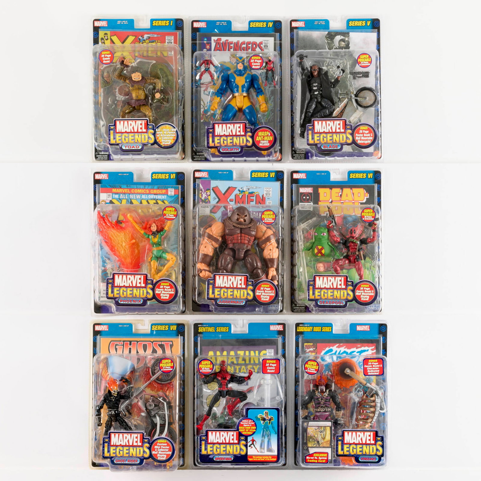 9PC 2002-2005 Toy Biz Marvel Legends Group Factory Sealed (1 of 2)