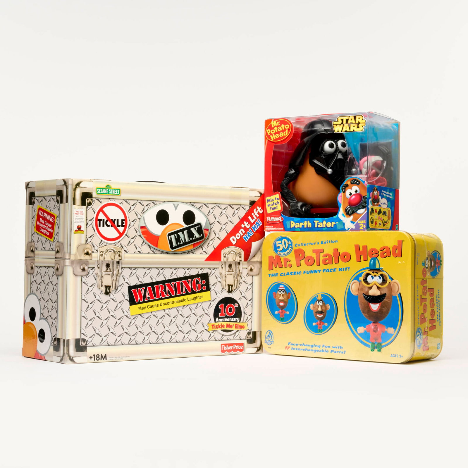 Fisher-Price Hasbro Tickle Me Elmo 10th Anniversary and Mr. Potato Head Group Factory Sealed (1 of 2)