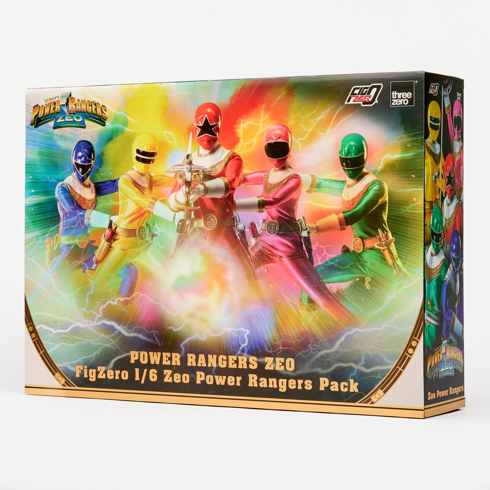 2024 Threezero FigZero 1/6 Power Rangers Zeo Pack Factory Sealed with Shipper: 2024 Threezero FigZero 1/6 Power Rangers Zeo Pack Factory Sealed with Shipper USA, 2024 15 h x 20 w x 5.25 d in (38 x 51 x 13 cm) Factory Sealed with shipper box 3Z07621W0.Condition Notes: Tape to top
