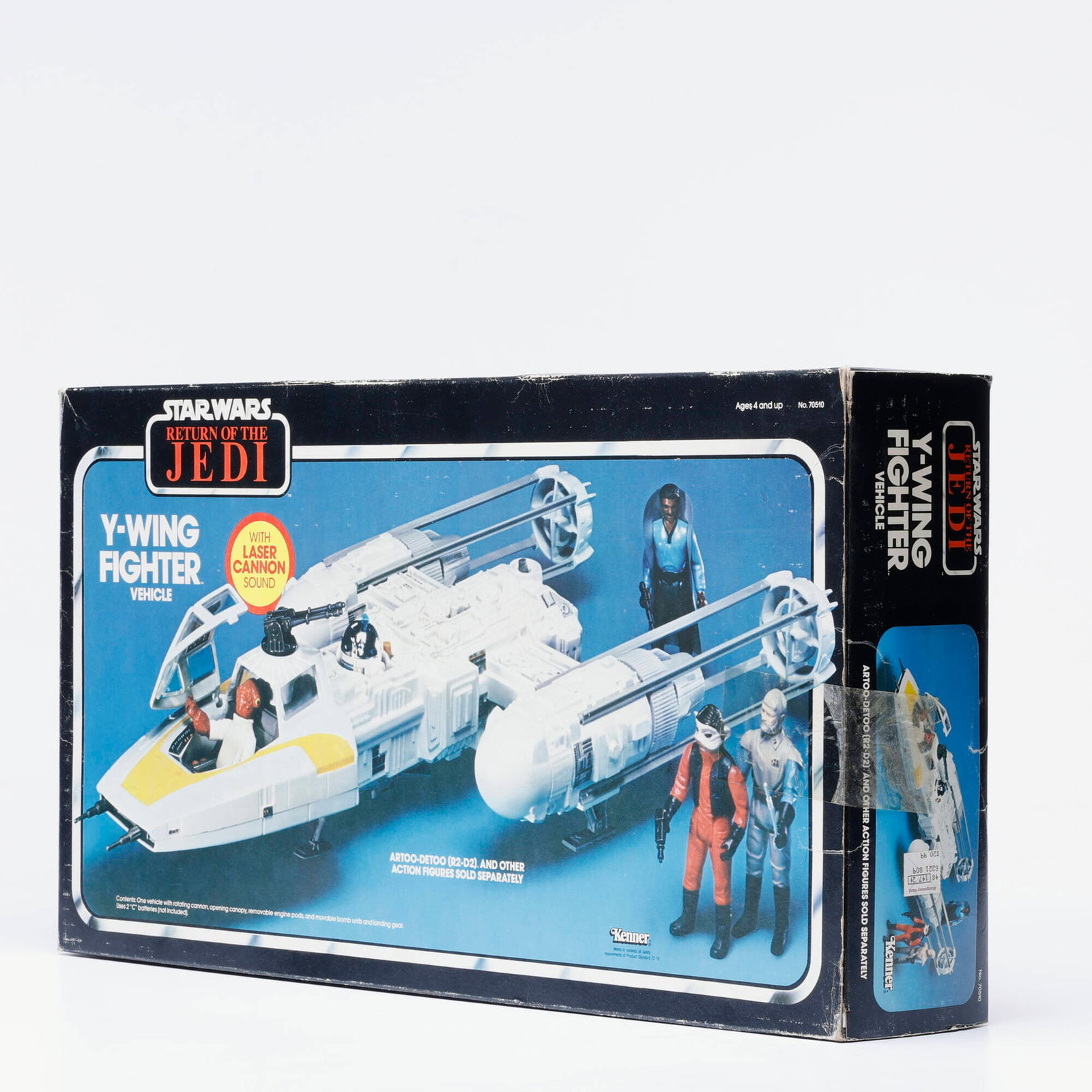 1983 Kenner Star Wars Return of the Jedi Y-Wing Fighter Vehicle Factory Unused: 1983 Kenner Star Wars Return of the Jedi Y-Wing Fighter Vehicle Factory Unused USA, 1983 11.5 h x 21 w x 4 d in (29 x 53 x 10 cm) Condition Notes: Factory Unused, as both factory seal tapes have detac