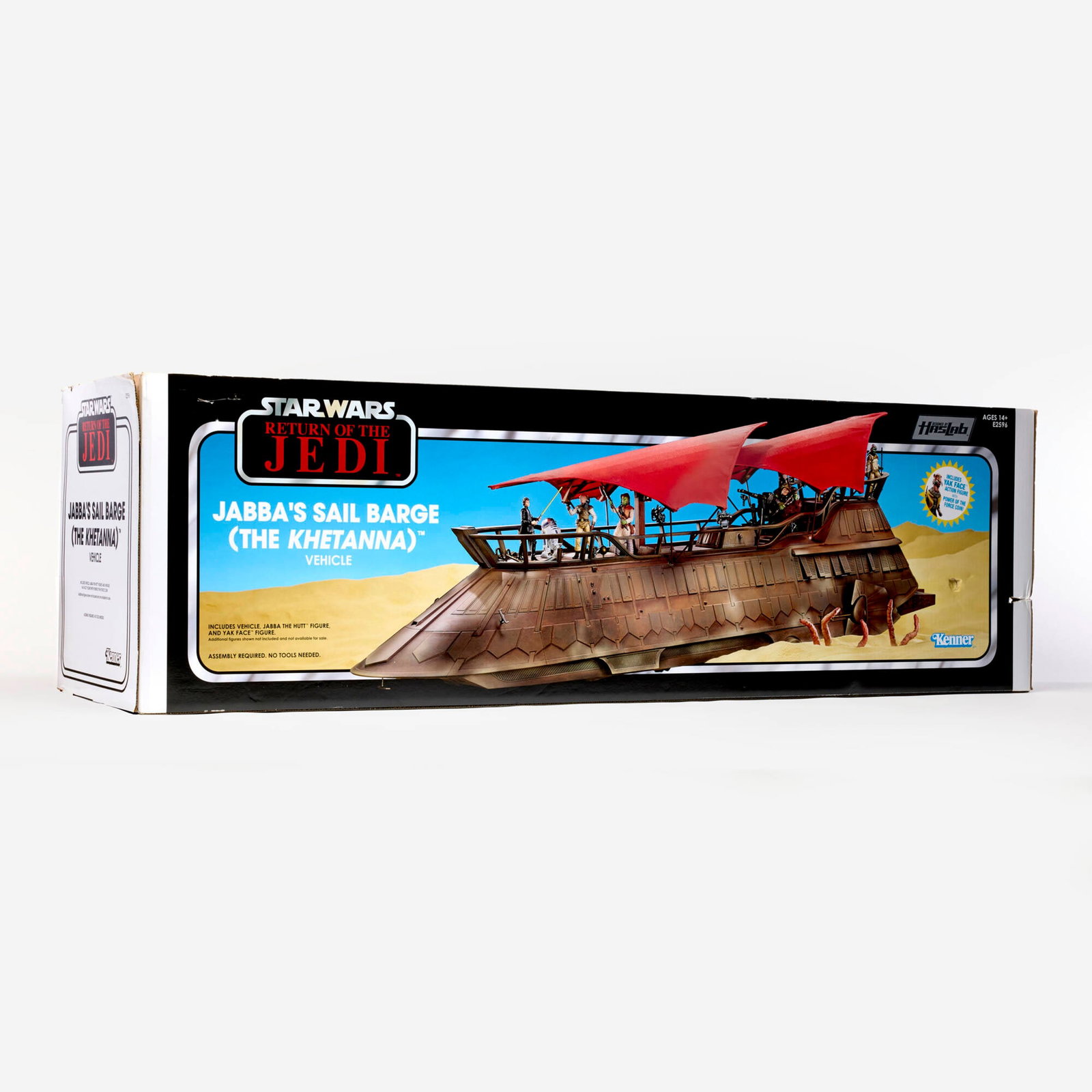 Hasbro HasLabs Star Wars The Vintage Collection Jabba's Sail Barge (The Khetanna) [ROTJ] Vehicle: 2018 Hasbro HasLabs Star Wars The Vintage Collection Jabba's Sail Barge (The Khetanna) [ROTJ] Vehicle Complete In Box USA, 2018 16 h x 51.75 w x 16 d in (41 x 131 x 41 cm) Comes with manual and VC000 