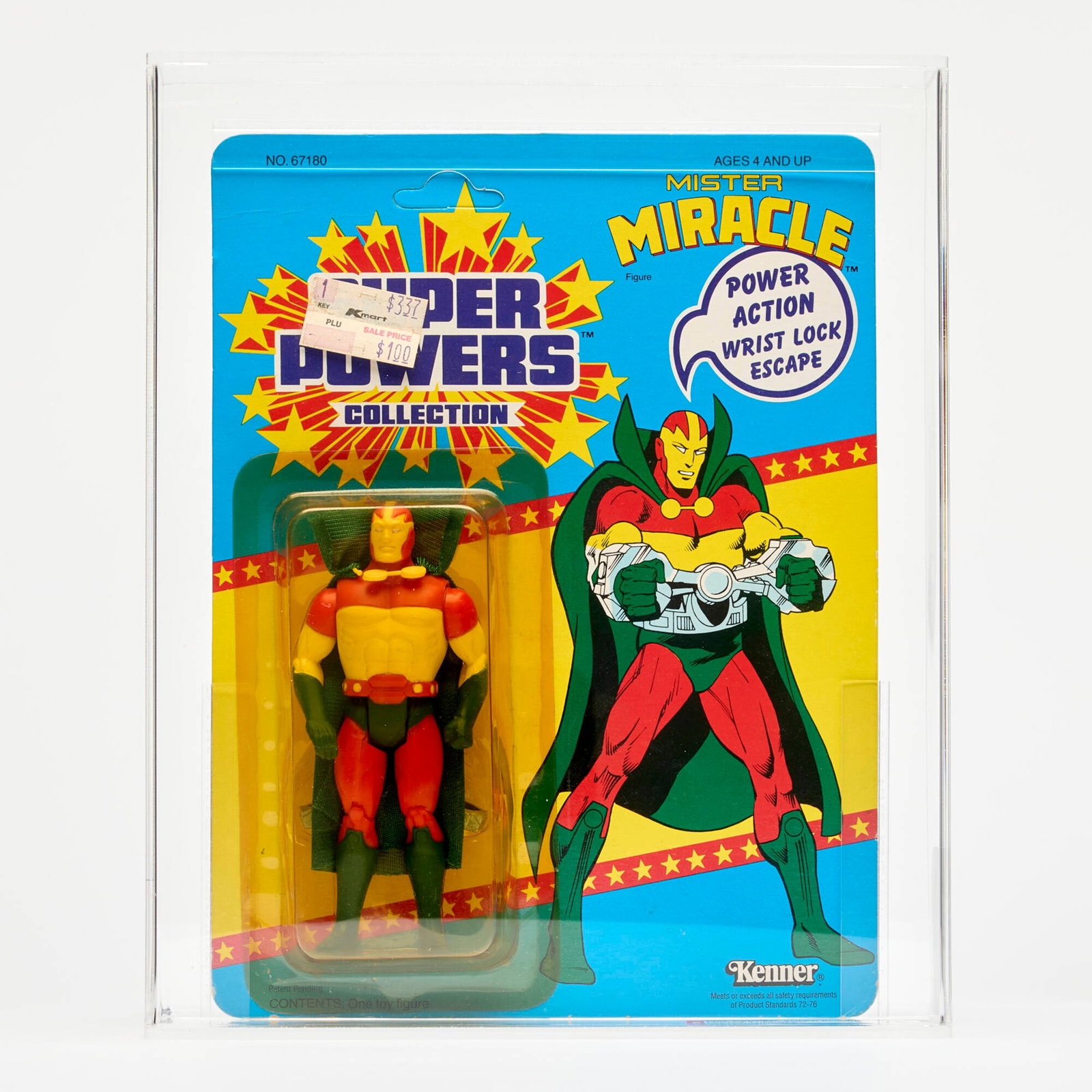 1986 Kenner Super Powers Mister Miracle Series 3 33 Back AFA Y75 (1 of 3)