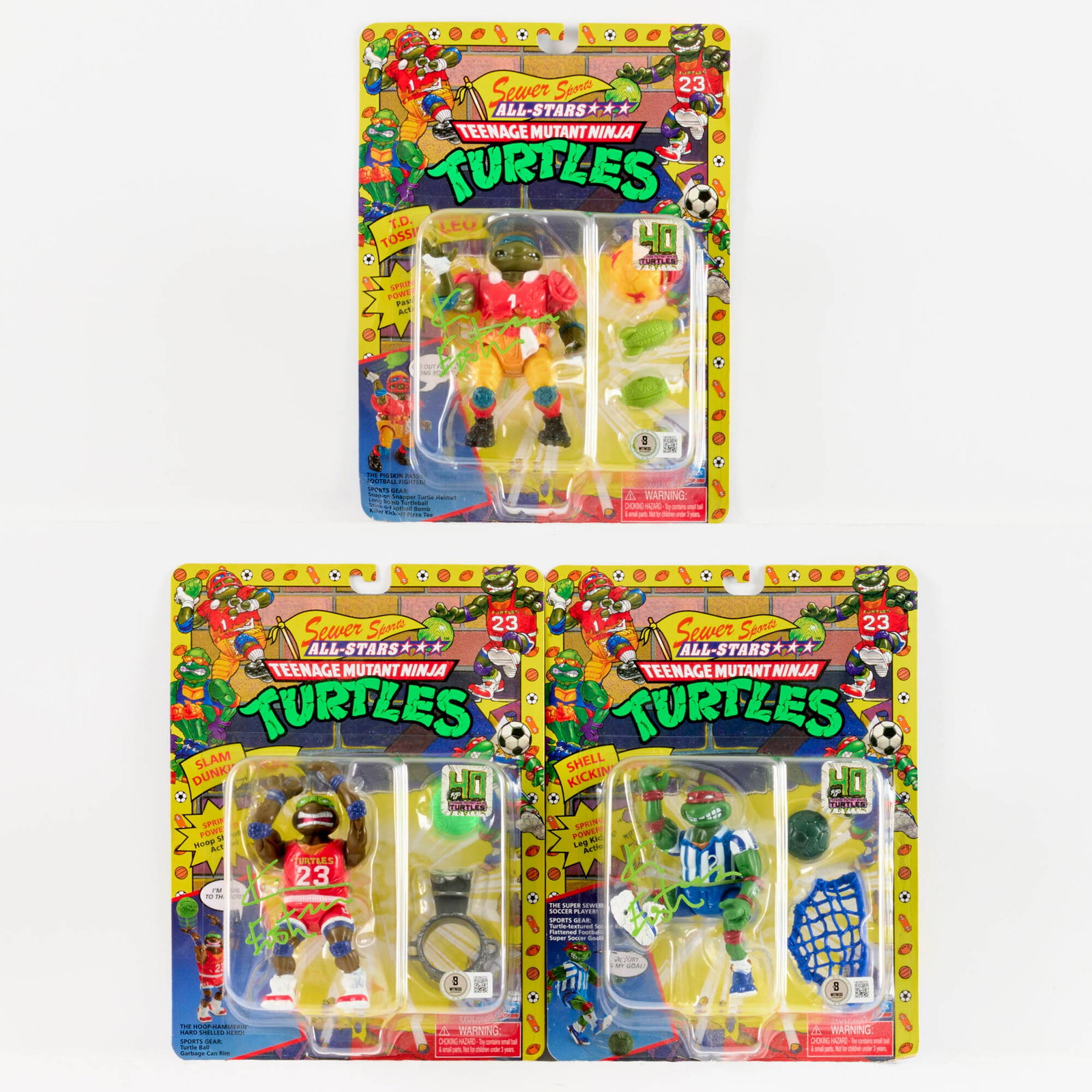 Playmates Teenage Mutant Ninja Turtles Sewer Sports All-Stars 40th Anniversary Signed Kevin Eastman (1 of 2)
