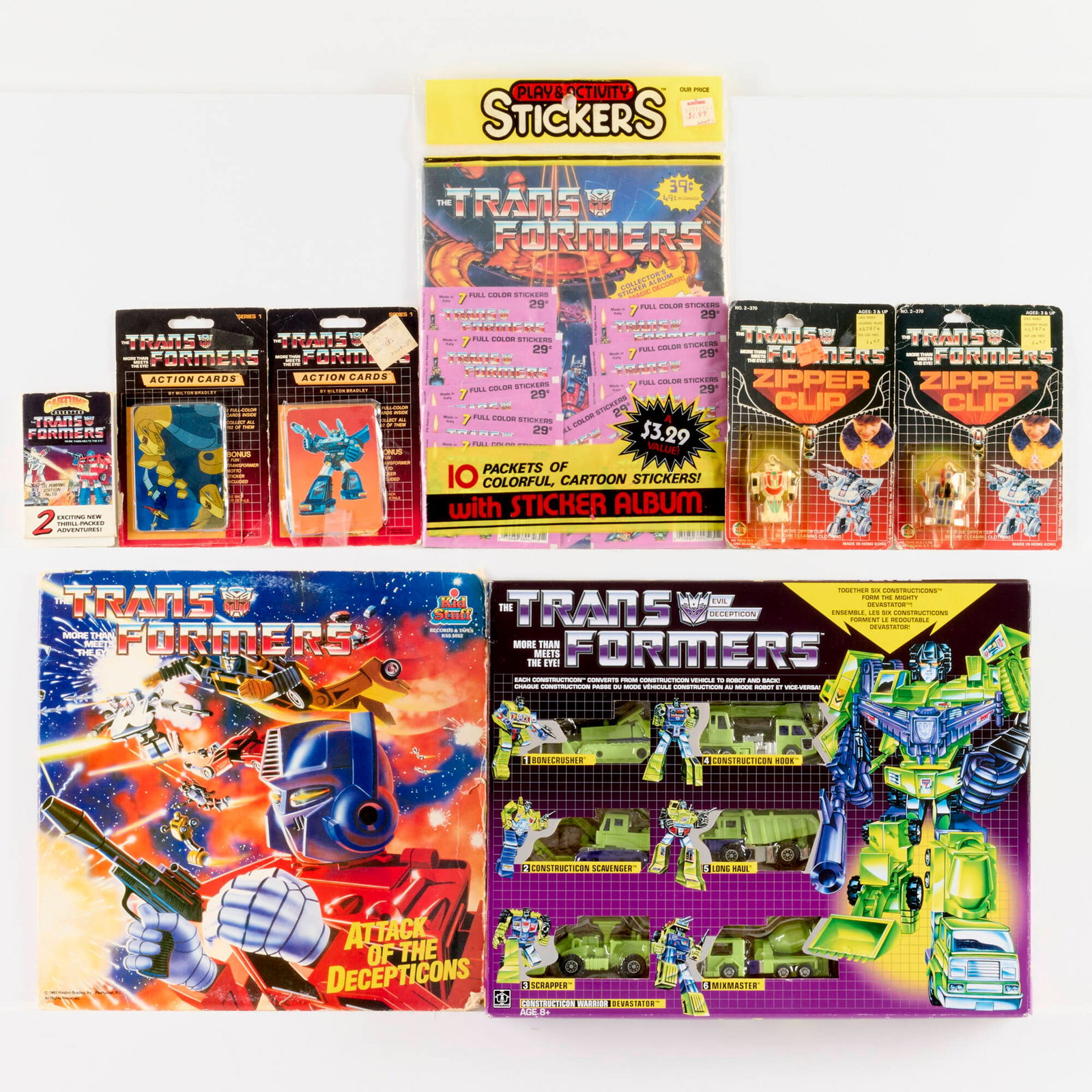 8PC 1984-2017 Transformers Generation 1 G1 Related Group (1 of 2)
