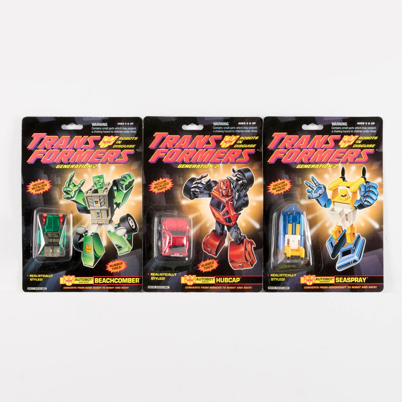 3PC 1992 Hasbro Transformers Generation 2 G2 Group Factory Sealed (1 of 2)
