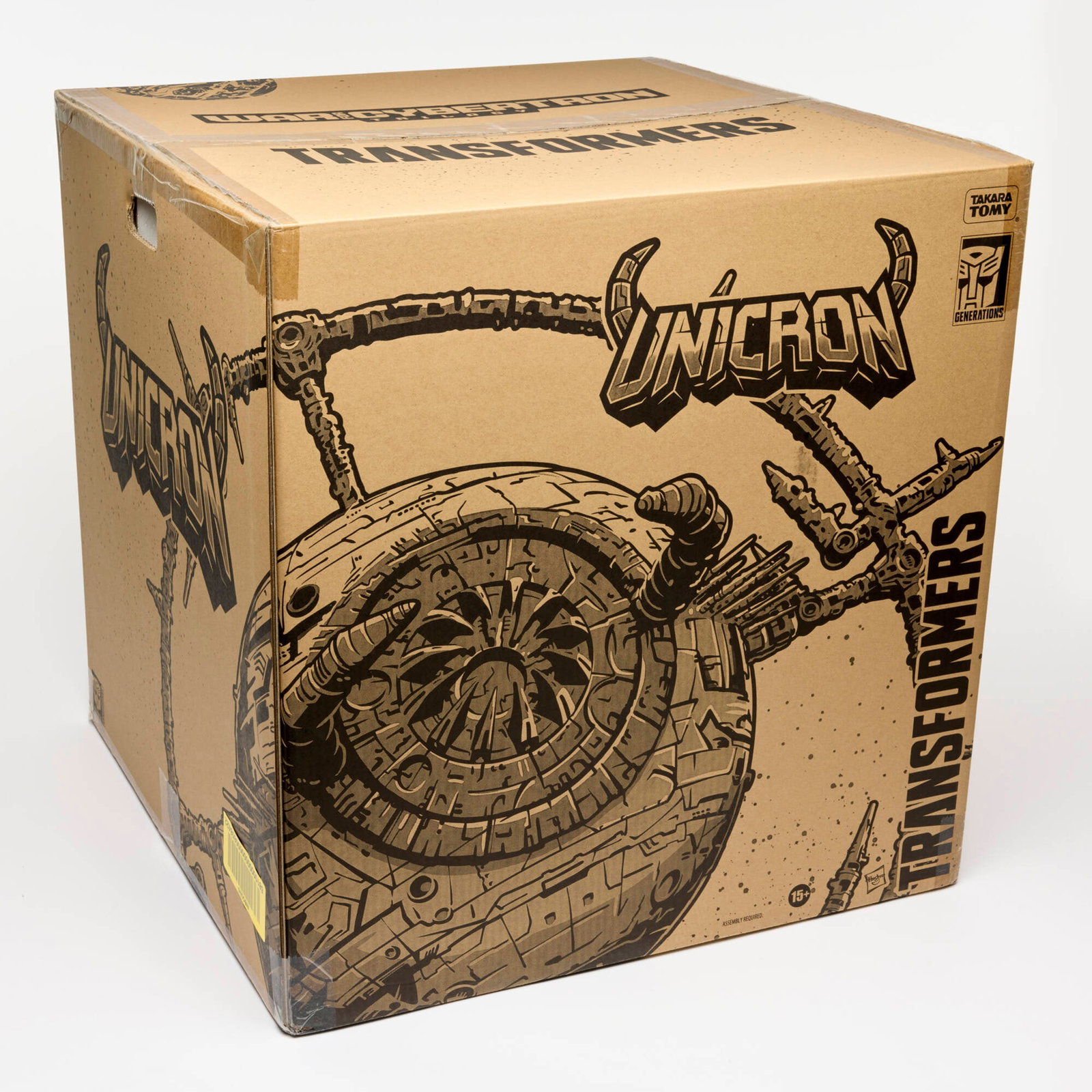 2020 Hasbro HasLabs Transformers Generations War For Cybertron Unicron Factory Sealed: 2020 Hasbro HasLabs Transformers Generations War For Cybertron Unicron Factory Sealed USA, 2020 23.5 h x 23.5 w x 23 d in (60 x 60 x 58 cm) Factory Sealed.Condition Notes: Box with slight wear to edge