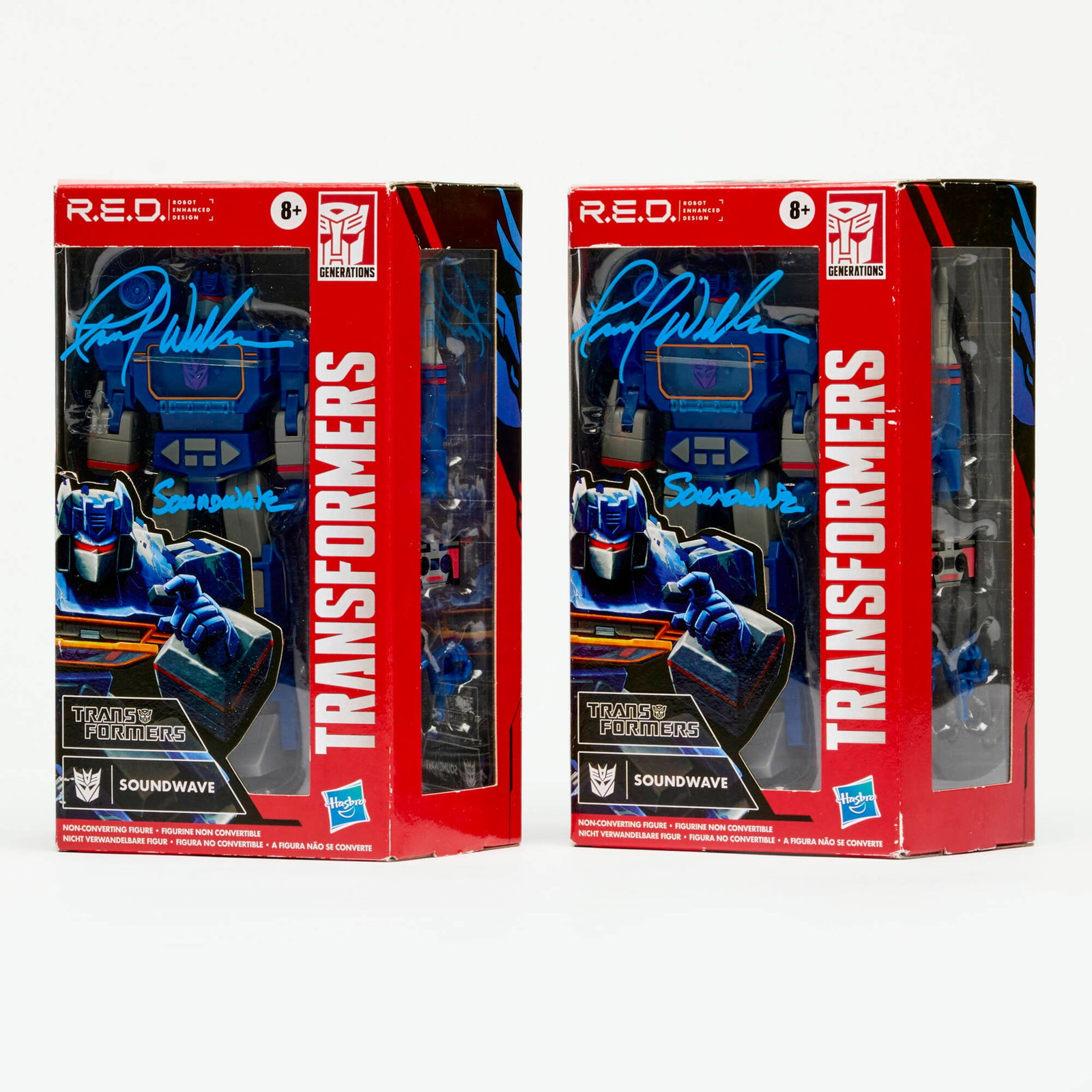 2PC 2020 Hasbro Transformers R.E.D. Soundwave Signed Frank Welker Factory Sealed Group (1 of 2)