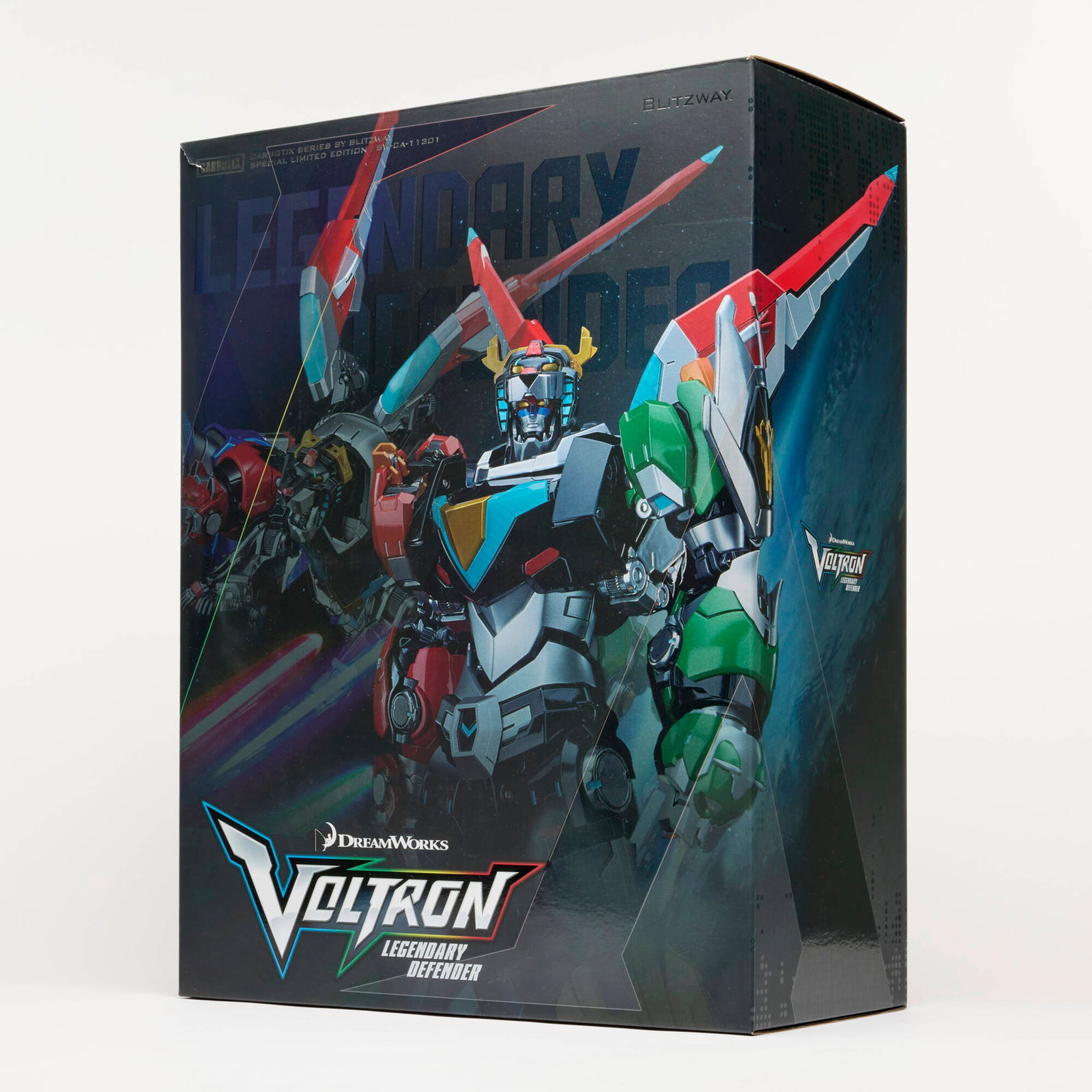 Blitzway Voltron Legendary Defender Carbotix Series BW-CA-11301 Special Limited Ed: 2026 Blitzway Voltron Legendary Defender Carbotix Series BW-CA-11301 Special Limited Edition Complete in Box With Shipper USA, 2026 10.75 h x 24.5 w x 19 d in (27 x 62 x 48 cm) Complete in box with or