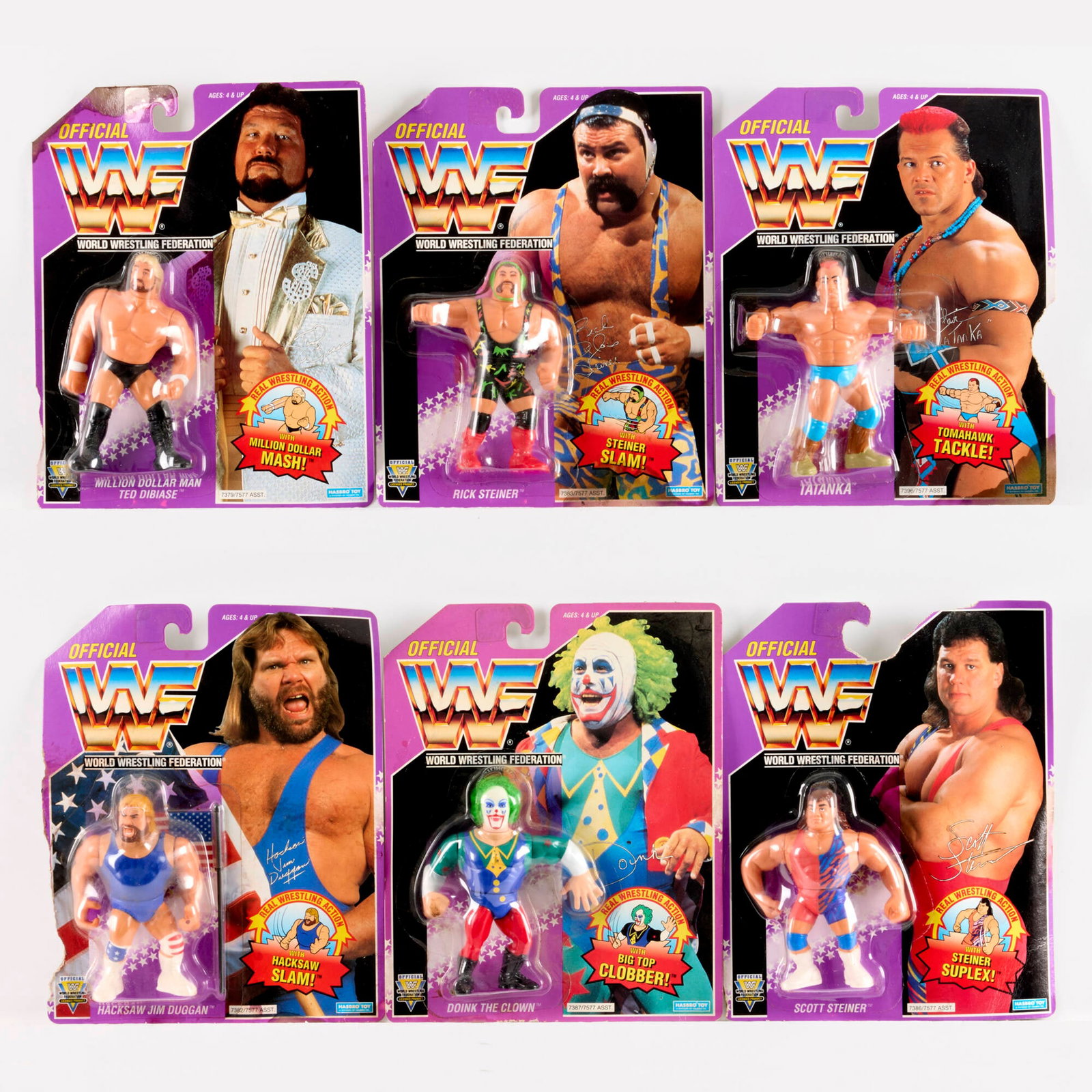 6PC 1993 Hasbro WWF Series 9 Group Factory Sealed (1 of 2)