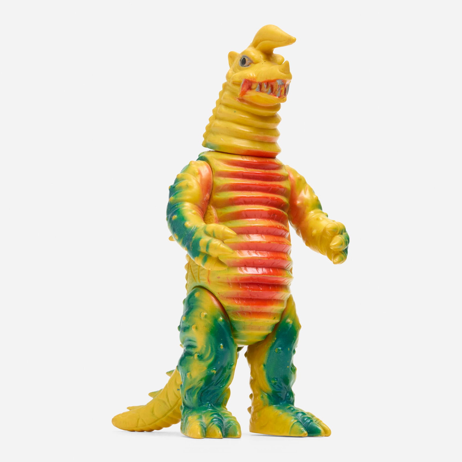 Bullmark Return of Ultraman Black King Standard Vinyl: Bullmark Return of Ultraman Black King Standard Vinyl Bullmark Japan, c. 1970 8.625 h x 3.625 w x 5.25 d in (22 x 9 x 13 cm) Condition notes: Overall very good condition with minimal paint rubs. This