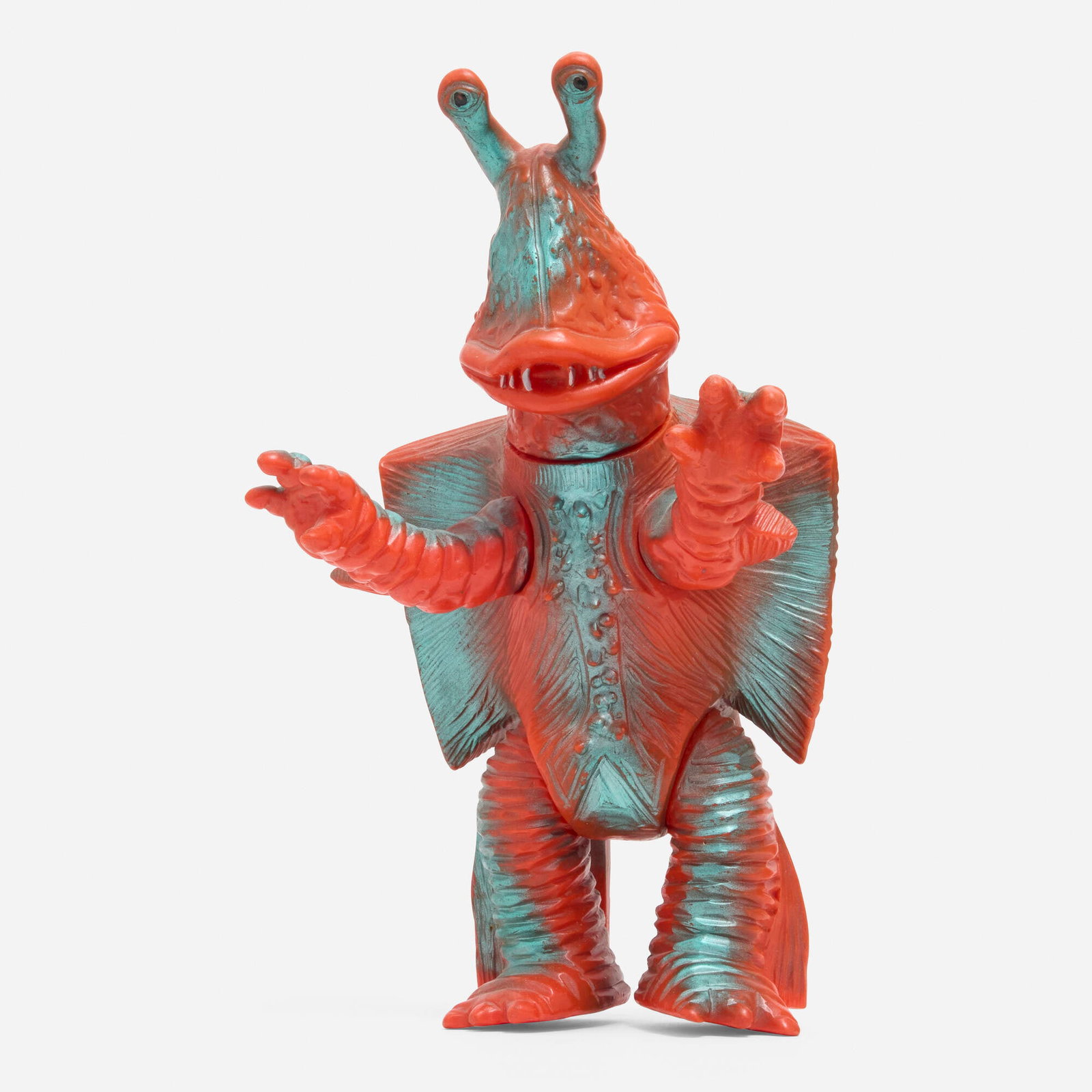 Bullmark Ultraseven Gandar Standard Vinyl: Bullmark Ultraseven Gandar Standard Vinyl Bullmark Japan, c. 1970 10 h x 5.875 w x 4 d in (25 x 15 x 10 cm) Condition notes: Overall good condition with scattered paint rubs and writing on one foot. T