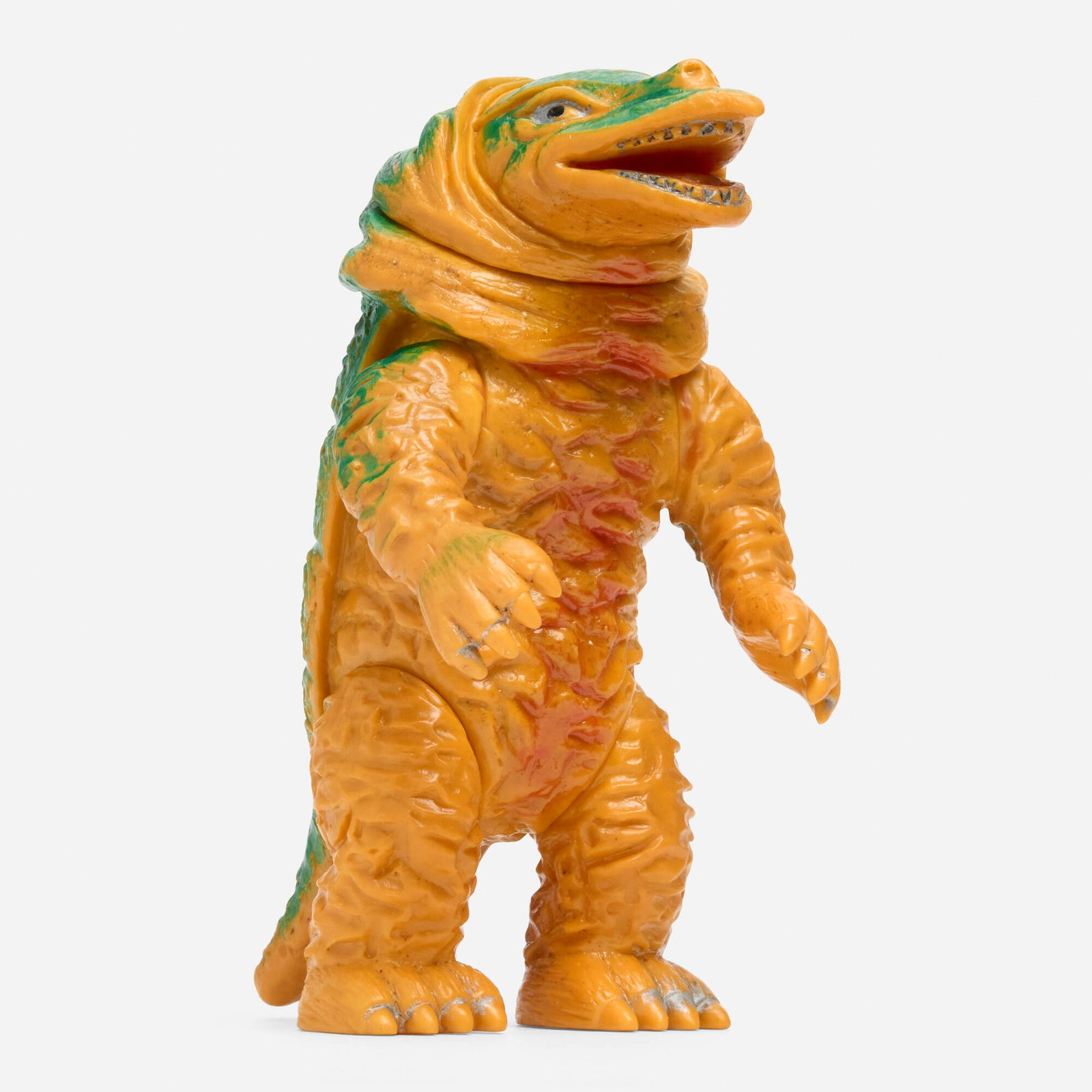 Bullmark Return of Ultraman Eledortus Standard Vinyl: Bullmark Return of Ultraman Eledortus Standard Vinyl Bullmark Japan, c. 1970 7.25 h x 3.75 w x 5 d in (18 x 10 x 13 cm) Condition notes: Overall very good condition with minimal scattered paint rubs.