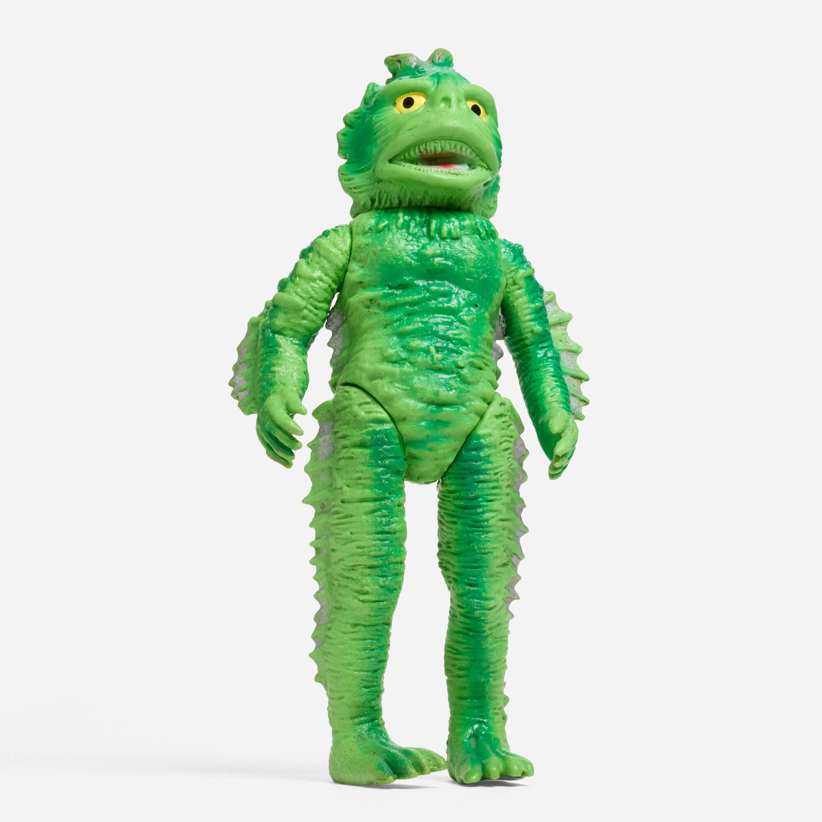 Bullmark Ultra Q Ragon Giant Vinyl: Bullmark Ultra Q Ragon Giant Vinyl Bullmark Japan, c. 1970 13.25 h x 6.25 w x 4.5 d in (34 x 16 x 11 cm) Condition notes: Overall good condition with scattered paint rubs. Writing on both feet. This w