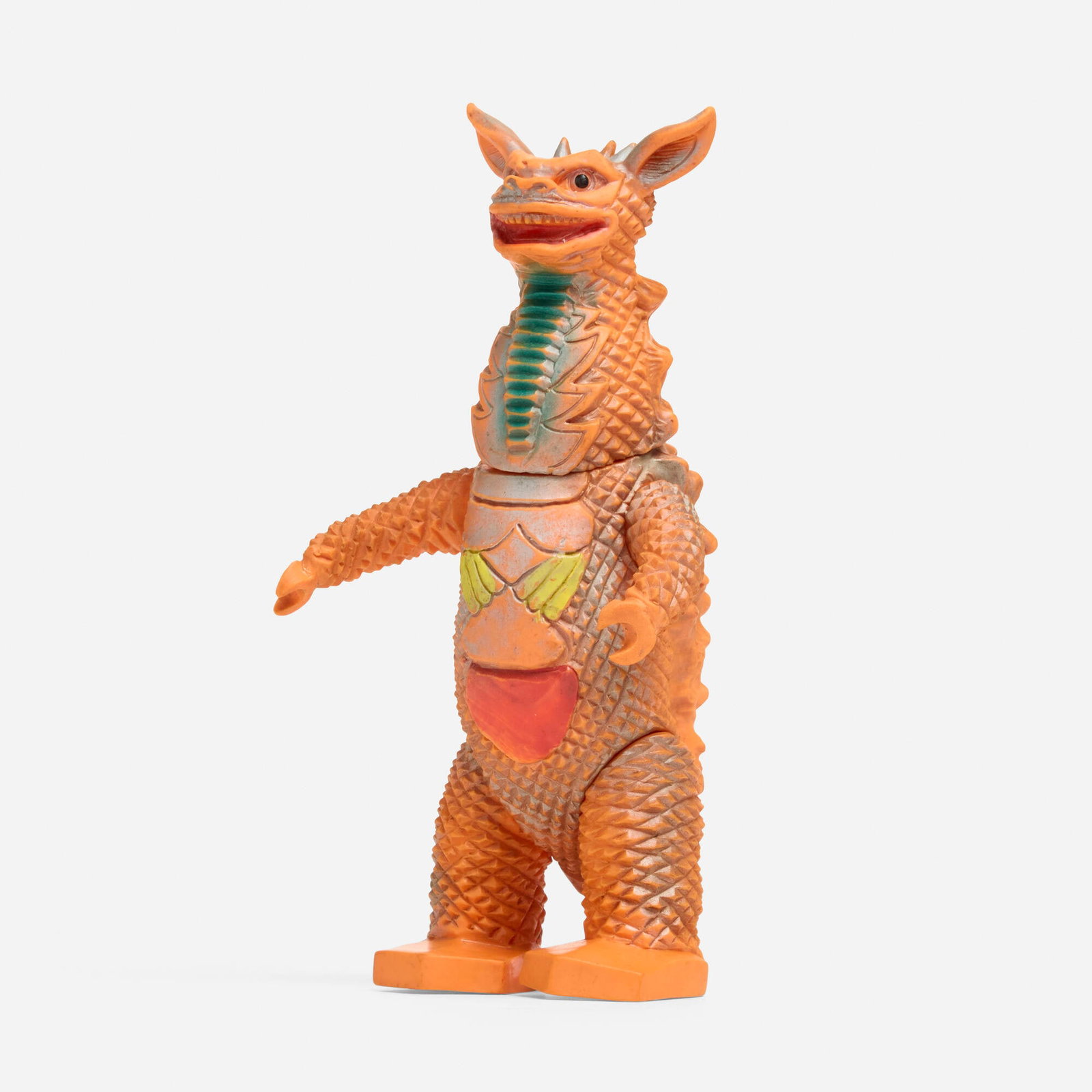 Bullmark Ultraman Gyango Standard Vinyl: Bullmark Ultraman Gyango Standard Vinyl Bullmark Japan, c. 1970 9.375 h x 5 w x 3.75 d in (24 x 13 x 10 cm) Condition notes: Overall very good condition with minimal scattered paint rubs. This work wi