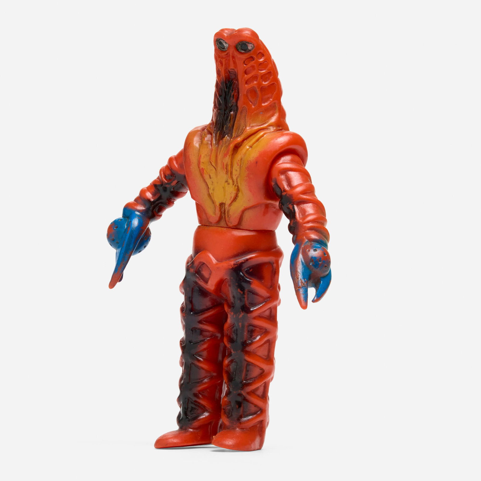 Bullmark Ultraseven Alien Godola Standard Vinyl: Bullmark Ultraseven Alien Godola Standard Vinyl Bullmark Japan, c. 1970 8.875 h x 6 w x 2 d in (23 x 15 x 5 cm) Condition notes: Overall very good condition with moderate scattered paint rubs. This wo