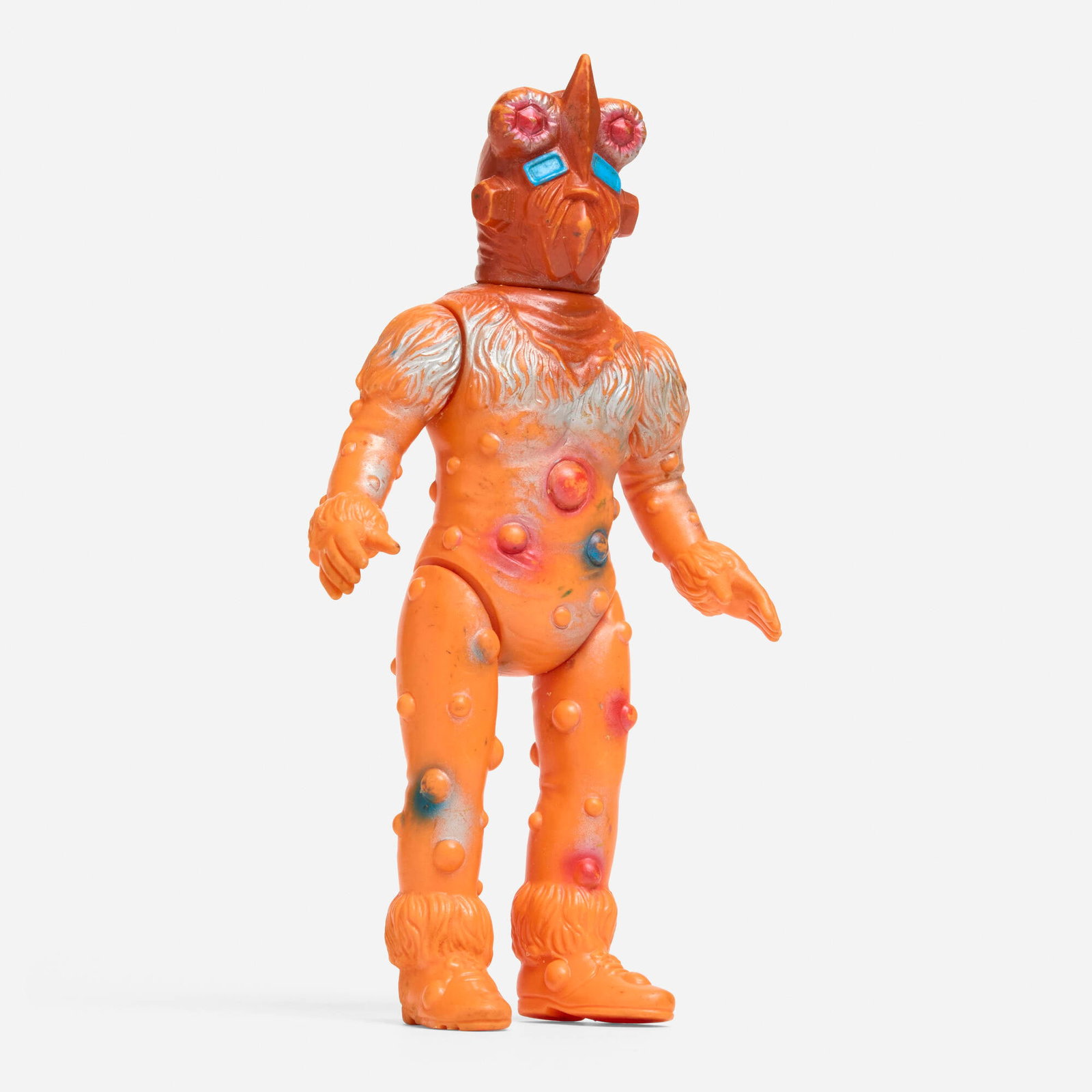 Bullmark Return of Ultraman Alien Nackle Standard Vinyl: Bullmark Return of Ultraman Alien Nackle Standard Vinyl Bullmark Japan, c. 1970 9.25 h x 5.125 w x 2 d in (23 x 13 x 5 cm) Condition notes: Overall very good condition with minimal scattered paint rub