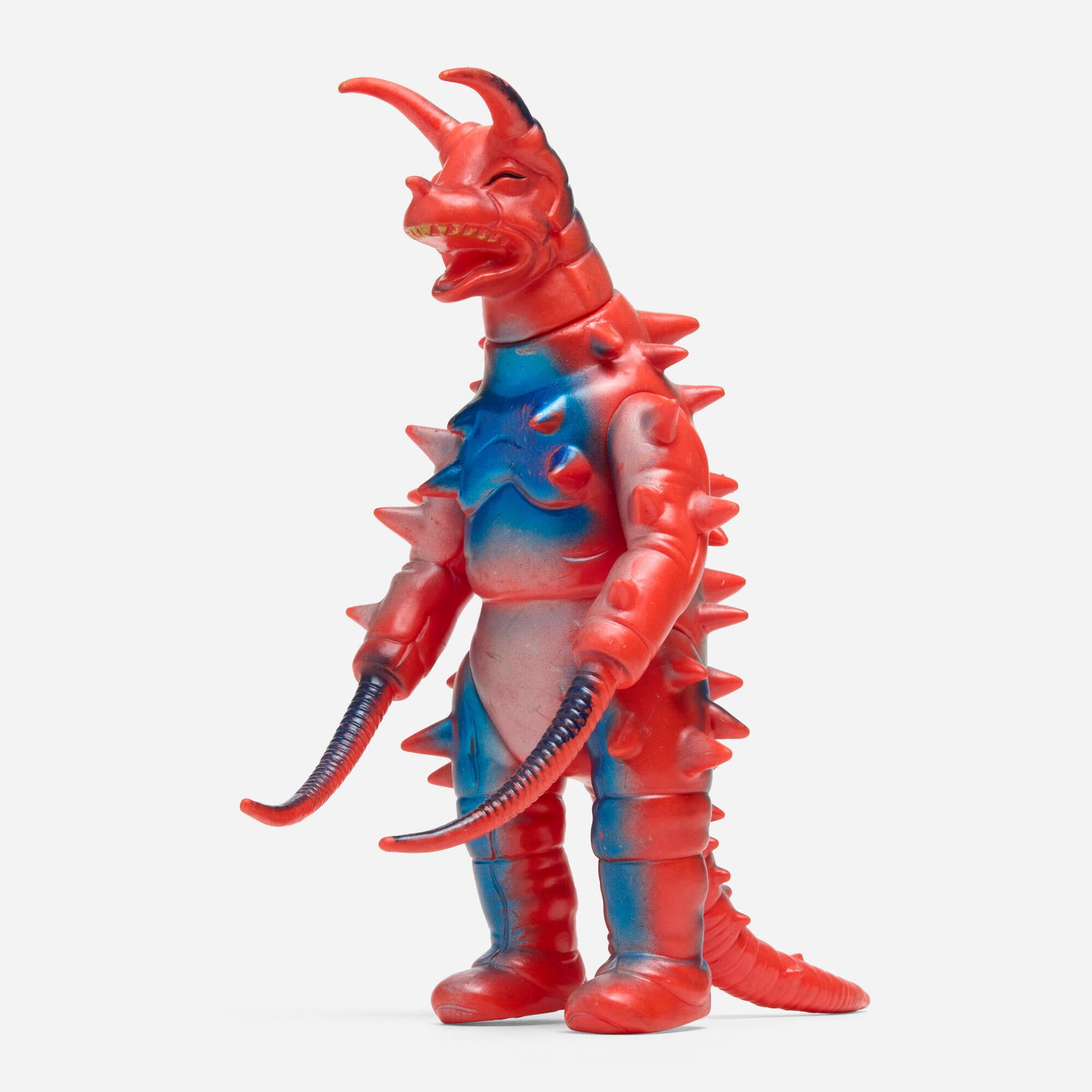 Bullmark Return of Ultraman Gudon Standard Vinyl: Bullmark Return of Ultraman Gudon Standard Vinyl Bullmark Japan, c. 1970 8.75 h x 4.5 w x 7 d in (22 x 11 x 18 cm) Condition notes: Overall very good condition with minimal scattered paint rubs. This