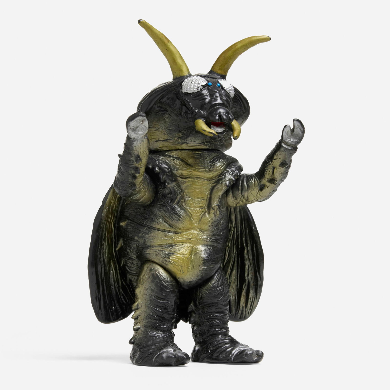 Masudaya Spectreman Gokinosaurus Standard Vinyl: Masudaya Spectreman Gokinosaurus Standard Vinyl Masudaya Japan, c. 1970 9.25 h x 5.25 w x 4 d in (23 x 13 x 10 cm) Condition notes: Overall very good condition with minimal scattered paint rubs. This