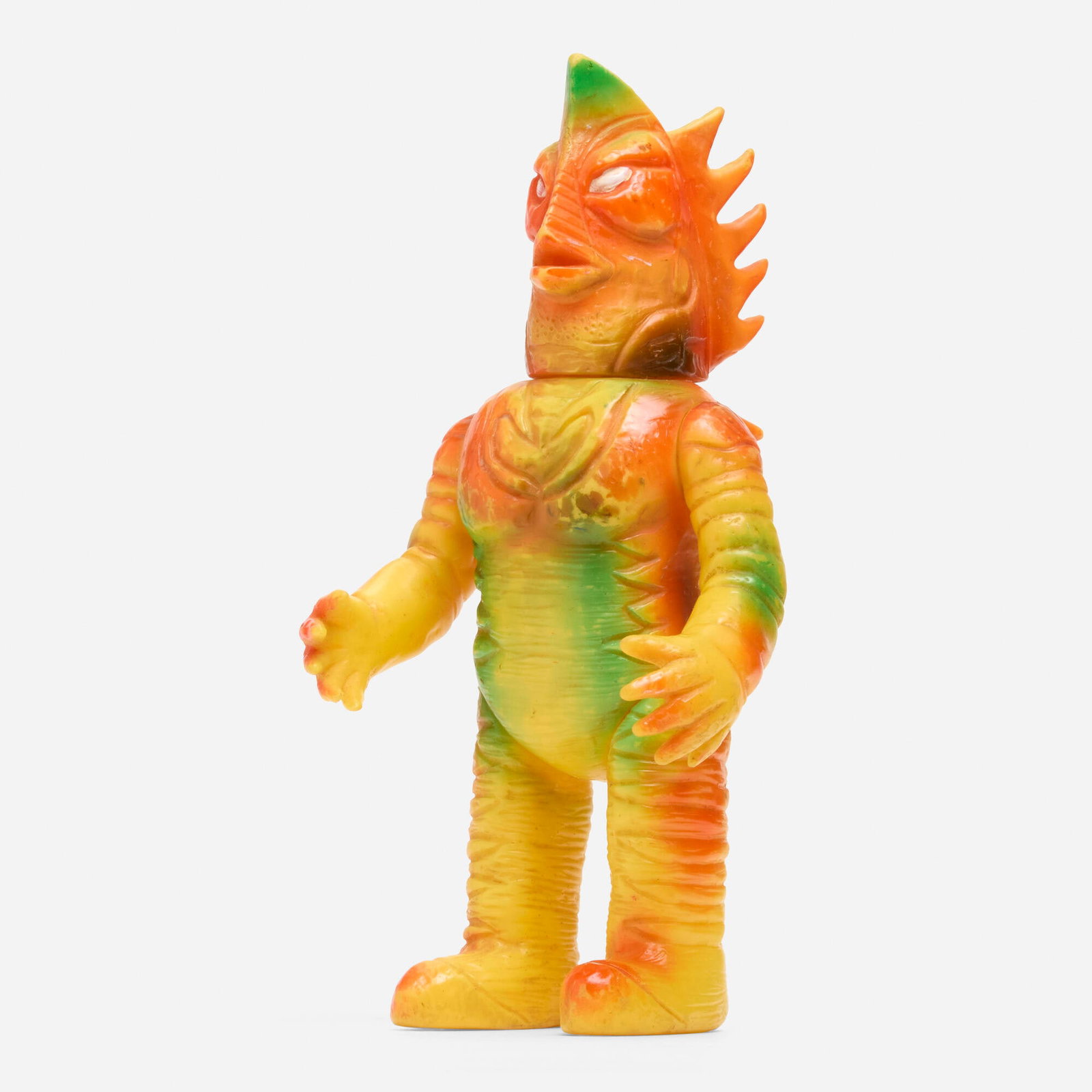 Bullmark Mirrorman Zailas Standard Vinyl: Bullmark Mirrorman Zailas Standard Vinyl Bullmark Japan, c. 1970 8 h x 3.75 w x 3 d in (20 x 10 x 8 cm) Condition notes: Overall very good condition with minimal scattered paint rubs. This work will s