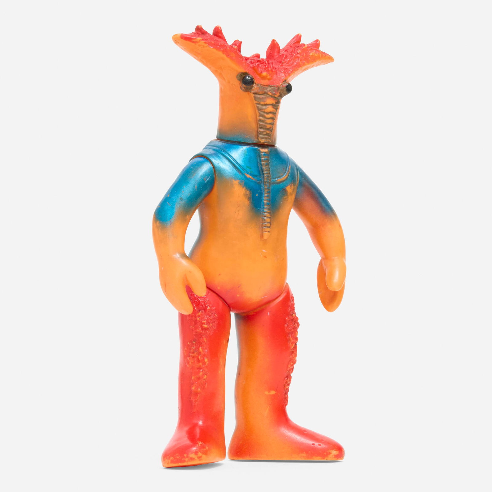 Marusan Original Paler Alien Standard Vinyl: Marusan Original Paler Alien Standard Vinyl Marusan Japan, c. 1966 9 h x 5 w x 2.5 d in (23 x 13 x 6 cm) Condition notes: Overall very good condition with minimal scattered paint rubs. This work will