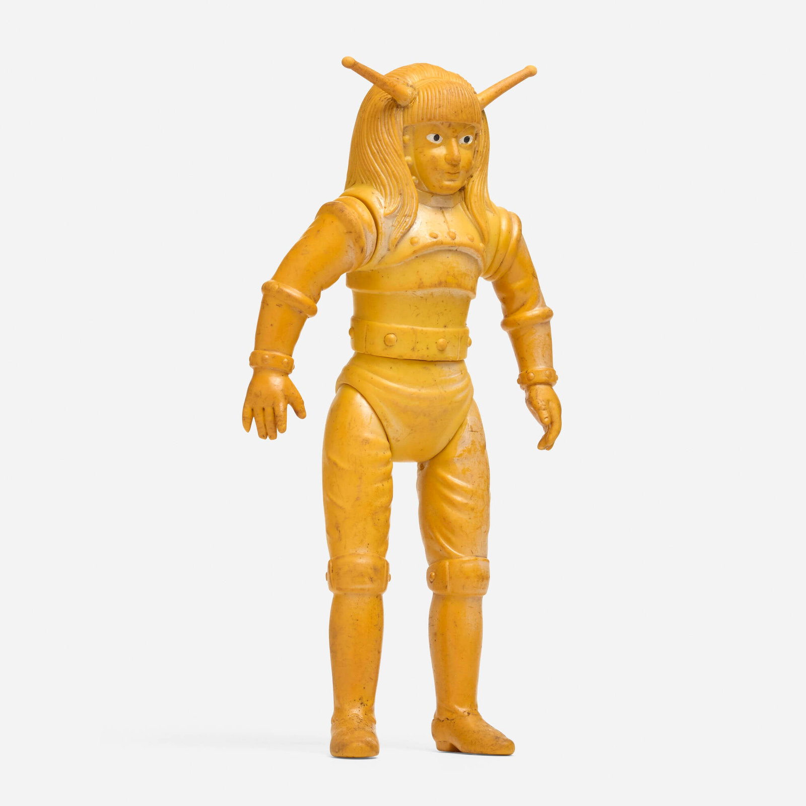 Bullmark Magma Taishi Ambassador Magma Giant Vinyl: Bullmark Magma Taishi Ambassador Magma Giant Vinyl Bullmark Japan, c. 1970 14.5 h x 7 w x 3 d in (37 x 18 x 8 cm) Condition notes: Overall good condition with moderate scattered paint rubs. Writing on