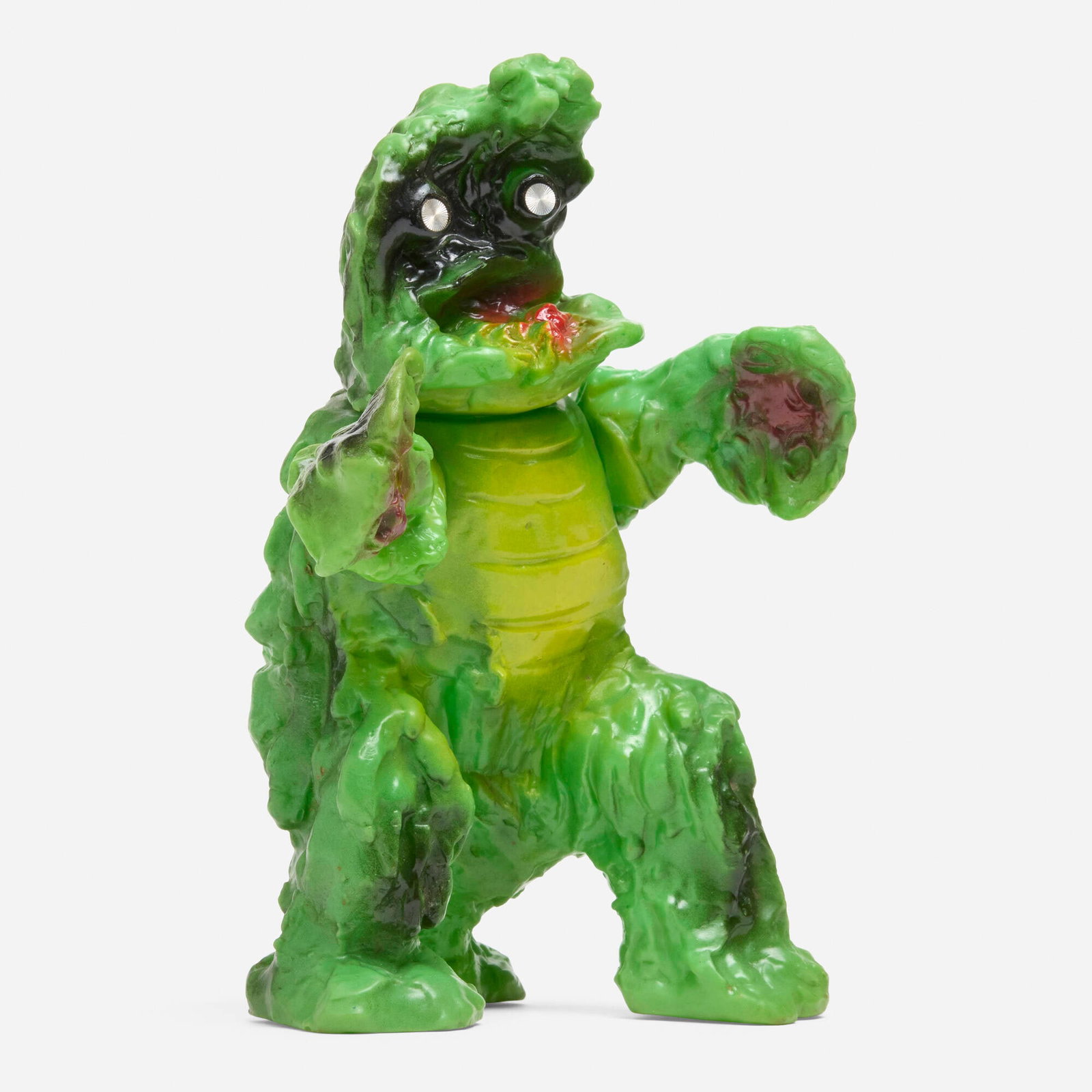 IKB Toho Hedorah No. 2 (Walking) Green Standard Vinyl: IKB Toho Hedorah No. 2 (Walking) Green Standard Vinyl IKB Japan, c. 1970 9 h x 6.25 w x 4.75 d in (23 x 16 x 12 cm) Number two within the scarce set of three Smog Monsters released by IKB, this walkin
