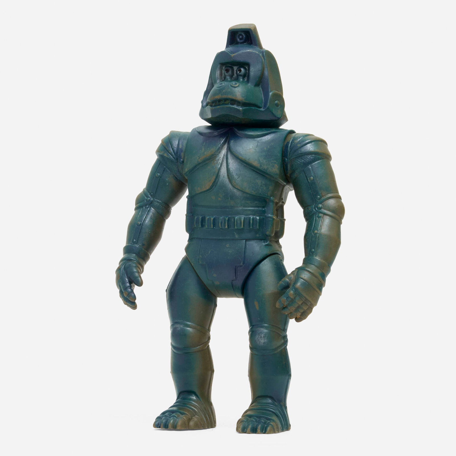 Bullmark Toho Mechani-Kong Standard Vinyl: Bullmark Toho Mechani-Kong Standard Vinyl Bullmark Japan, c. 1970 9.125 h x 5.25 w x 2.75 d in (23 x 13 x 7 cm) Condition notes: Overall very good condition with minimal scattered paint rubs. This wor