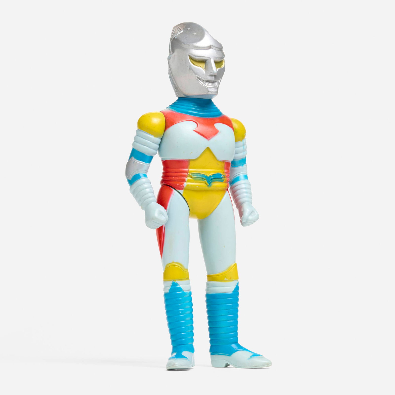 Bullmark Toho Jet Jaguar Giant Vinyl: Bullmark Toho Jet Jaguar Giant Vinyl Bullmark Japan, c. 1970 12 h x 5 w x 3 d in (30 x 13 x 8 cm) Condition notes: Overall very good condition with minimal scattered paint rubs This work will ship fro