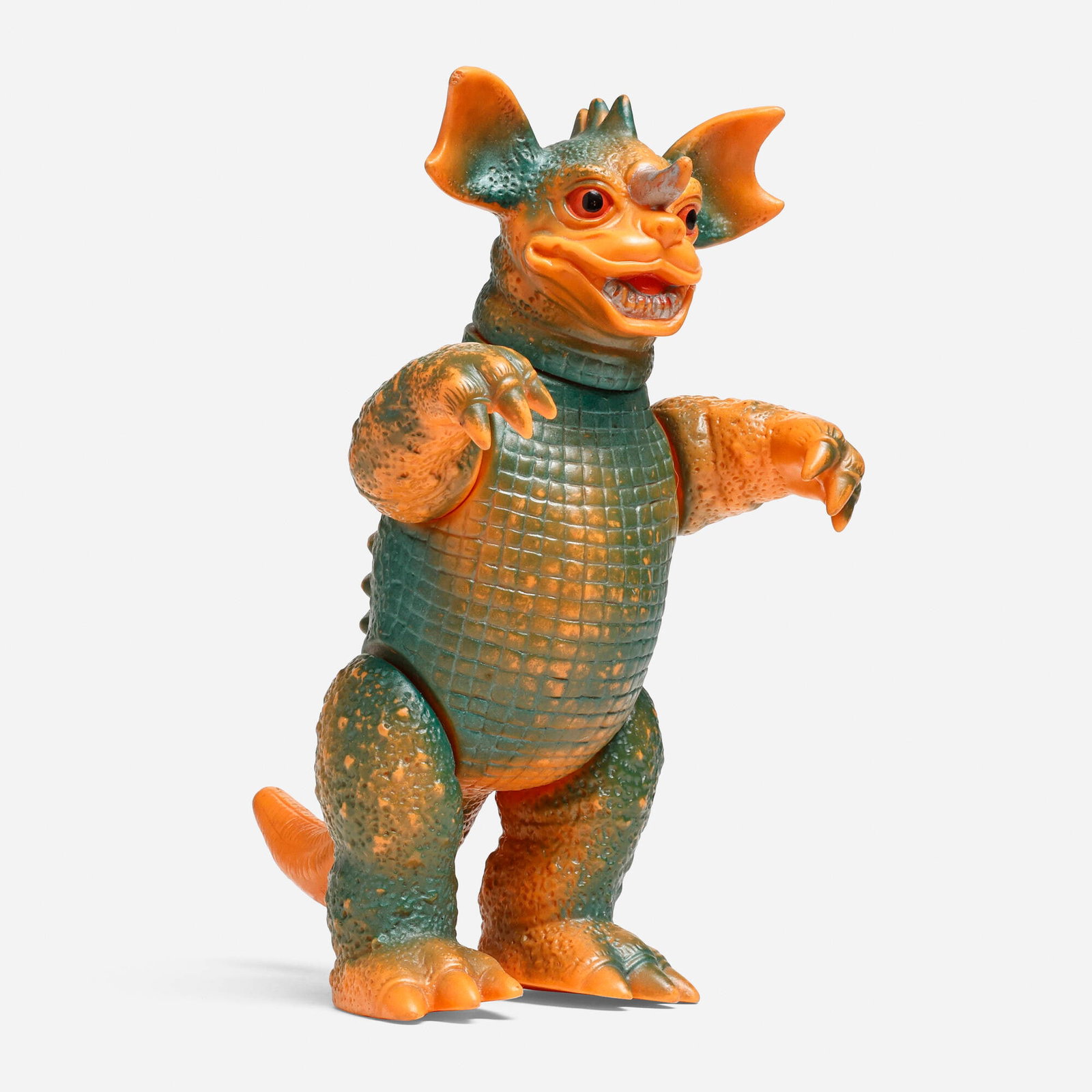 Marusan Phase 2 Toho Baragon Standard Vinyl: Marusan Phase 2 Toho Baragon Standard Vinyl Marusan Japan, c. 1966 8.875 h x 5 w x 5.75 d in (23 x 13 x 15 cm) Condition notes: Overall good condition with moderate scattered paint rubs. This work wil