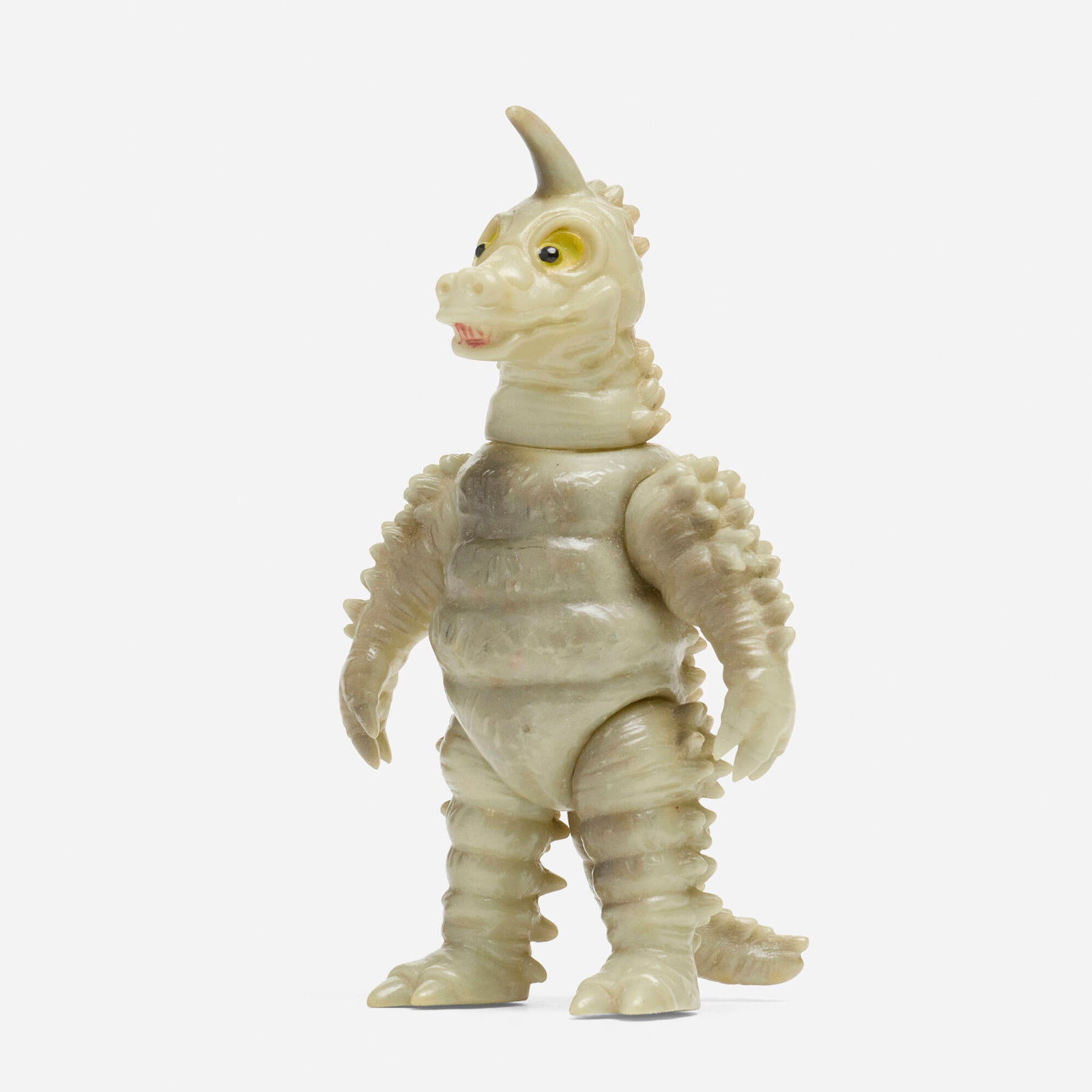 Bullmark Return of Ultraman Black King Mini Vinyl: Bullmark Return of Ultraman Black King Mini Vinyl Bullmark Japan, c. 1970 4.75 h x 2.75 w x 2.25 d in (12 x 7 x 6 cm) Condition notes: Overall very good condition with minimal scattered paint rubs. Th